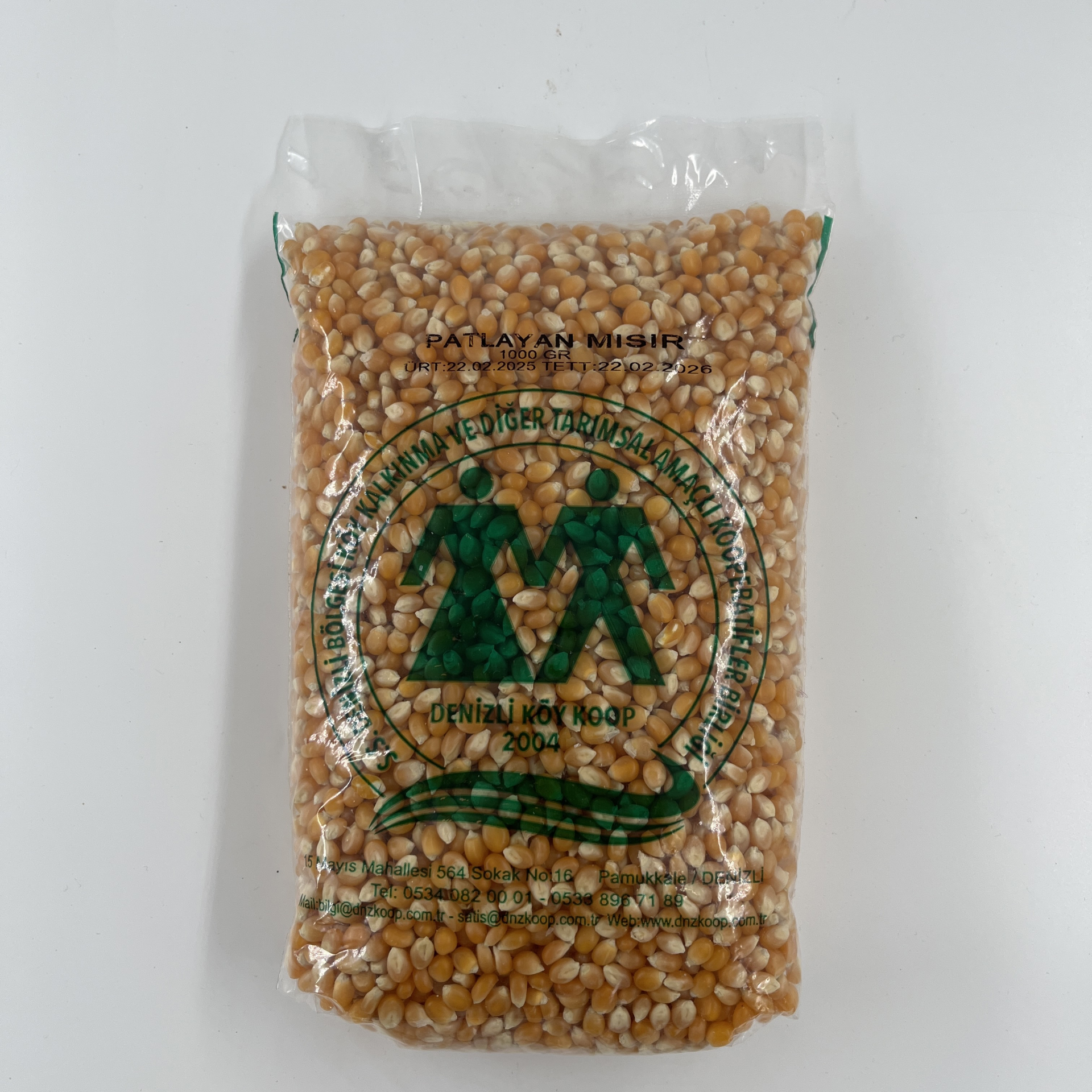 Denizli Köy Koop. Patlayan Mısır 1000 Gr