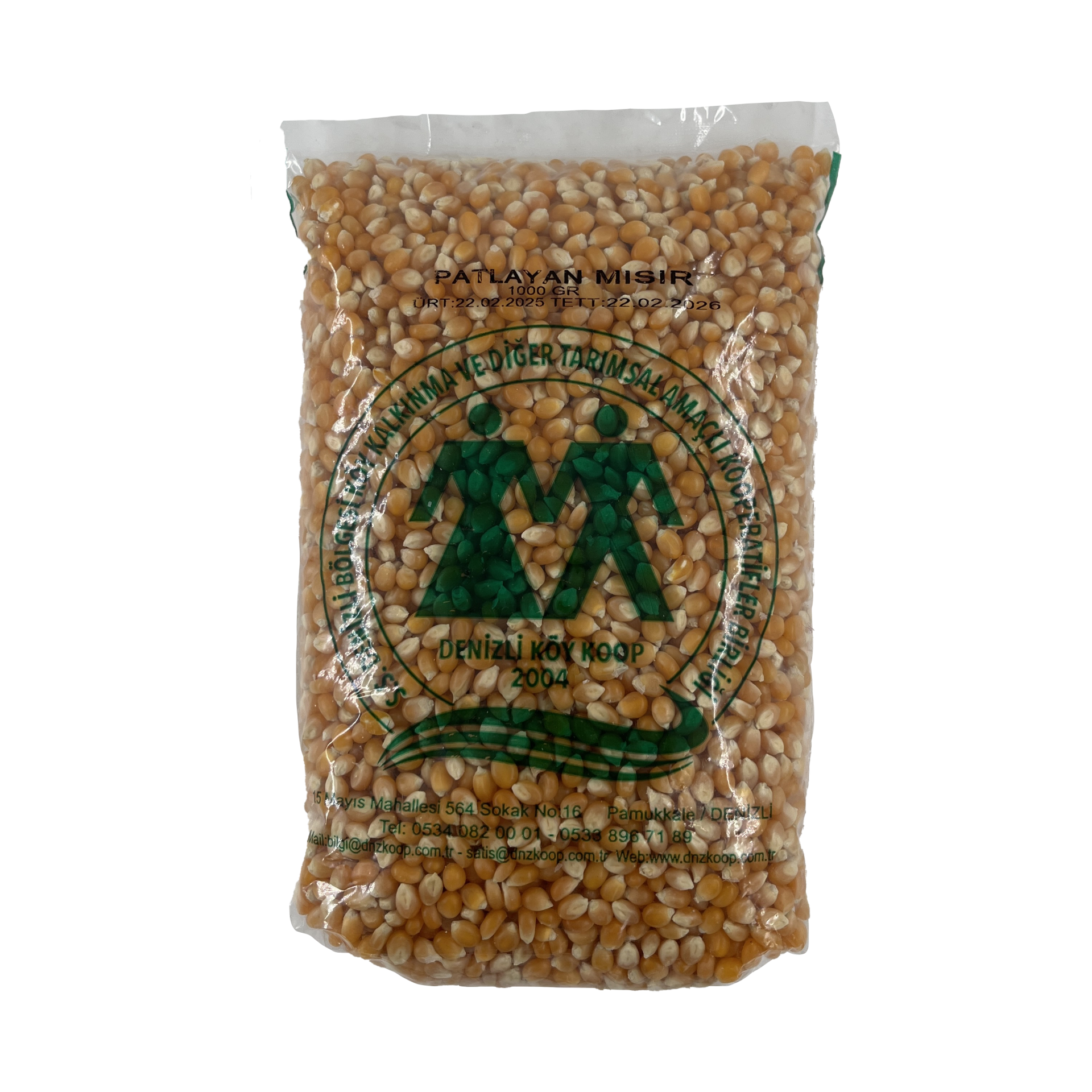 Denizli Köy Koop. Patlayan Mısır 1000 Gr