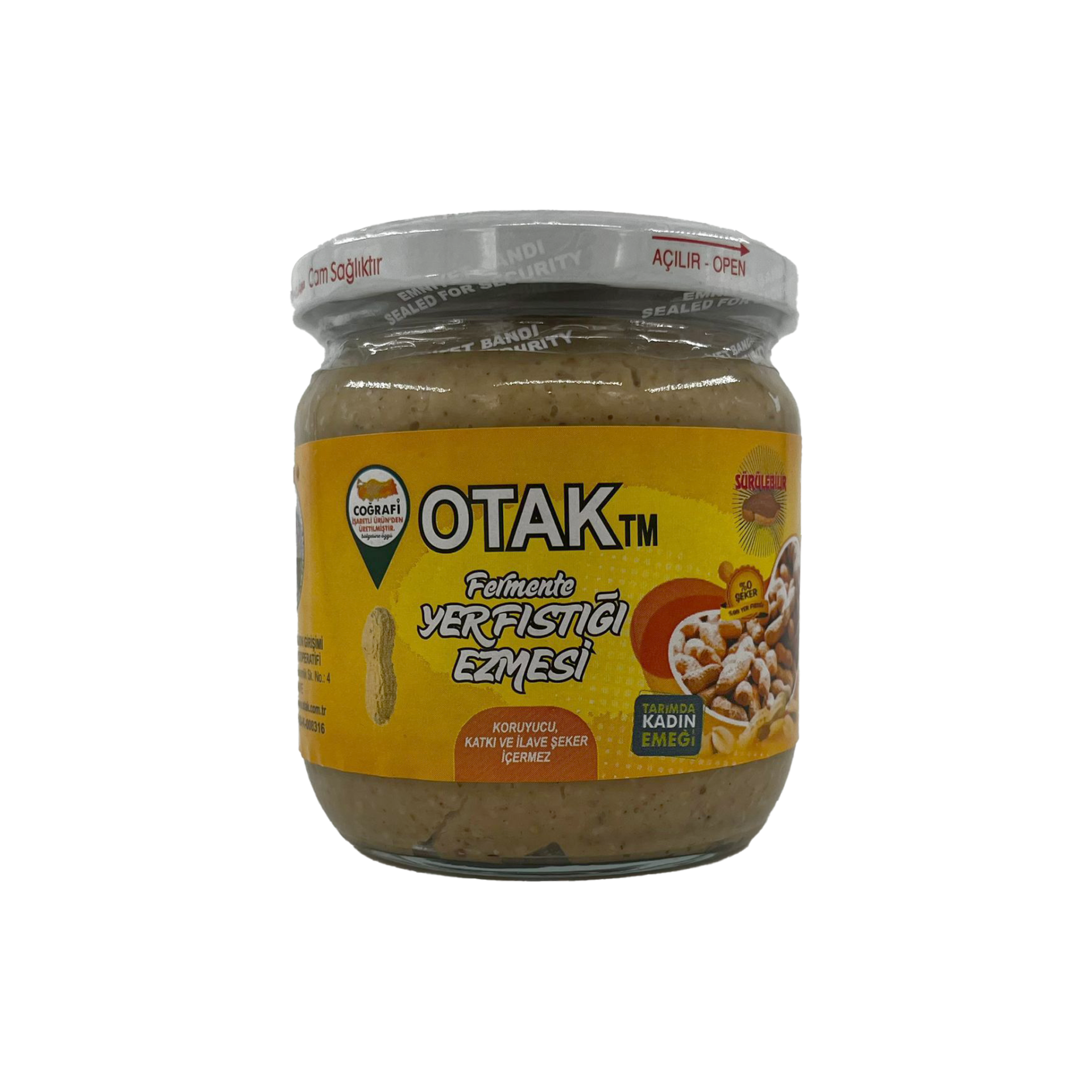Düziçi Otak Fermente Yer Fıstığı Ezmesi 400 Gr