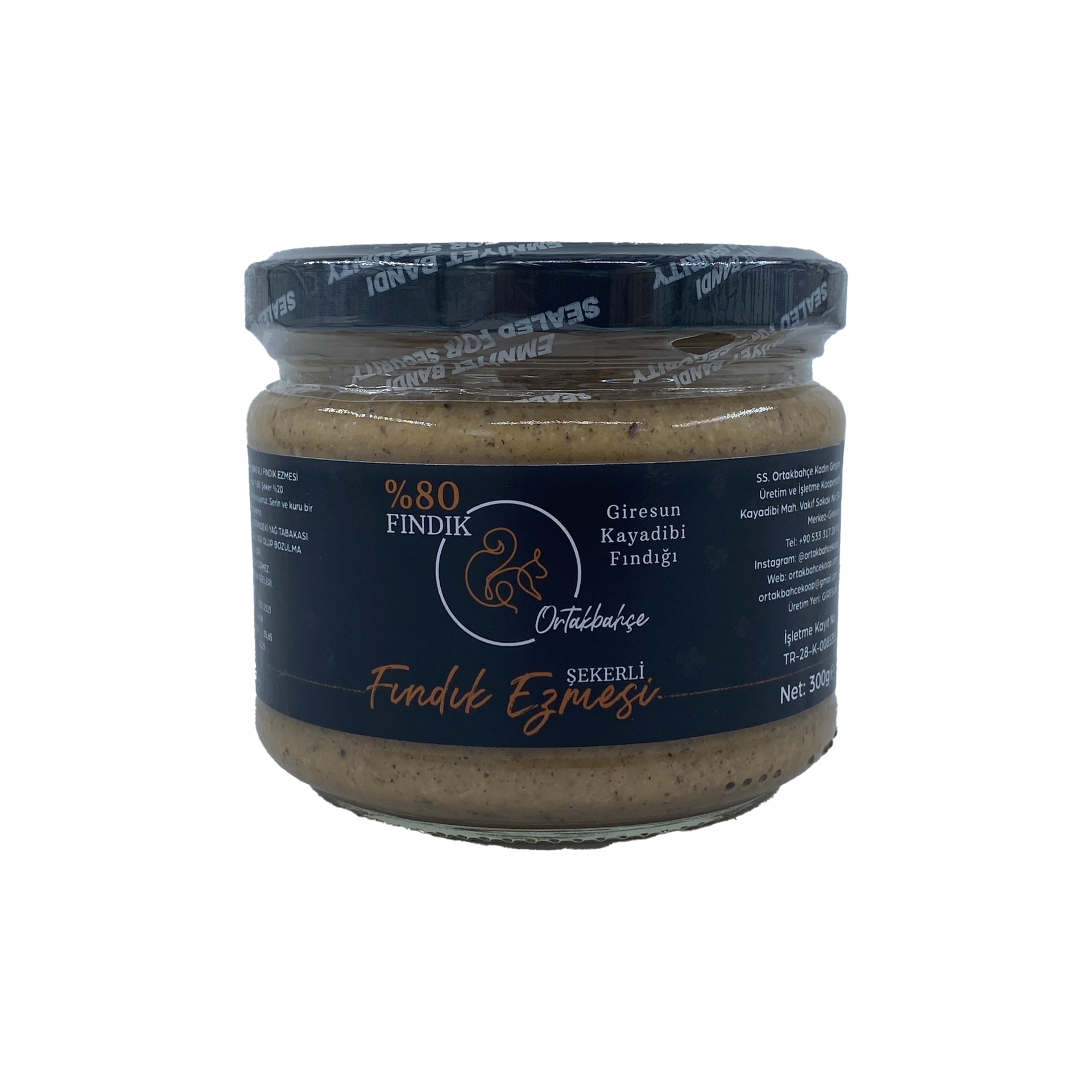 Ortakbahçe Şekerli Fındık Ezmesi 300 Gr