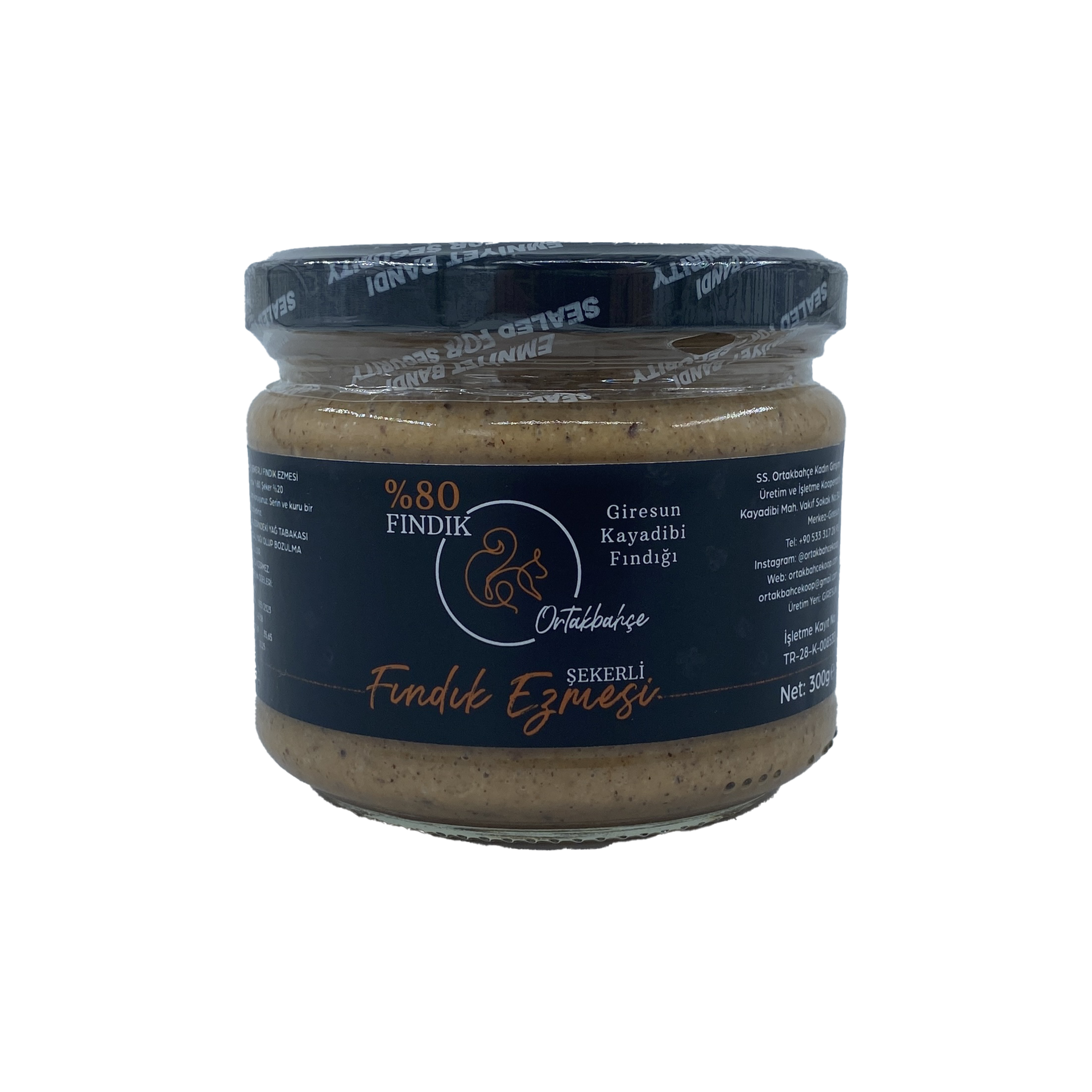 Ortakbahçe Şekerli Fındık Ezmesi 300 Gr