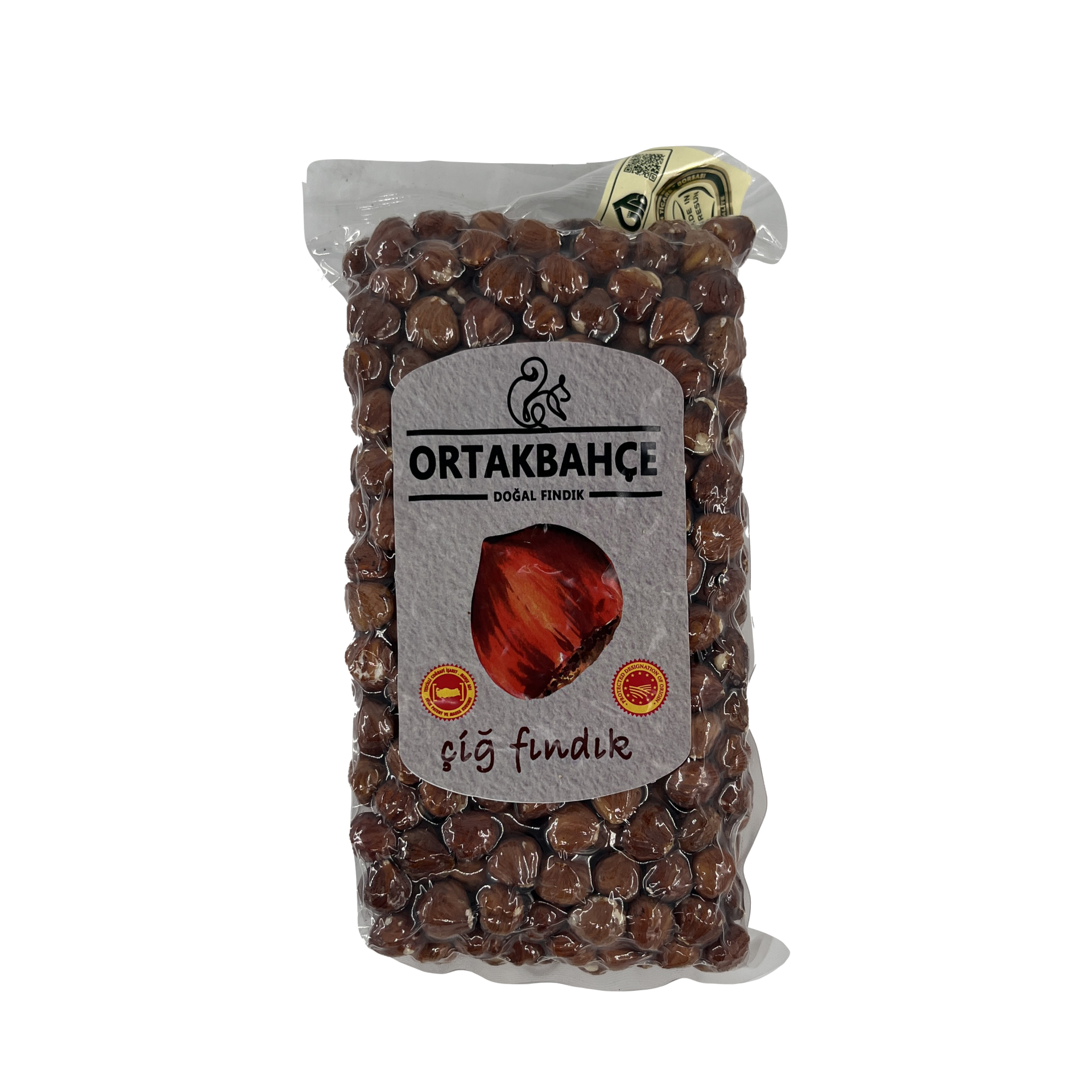 Ortakbahçe Çiğ Fındık 500 Gr