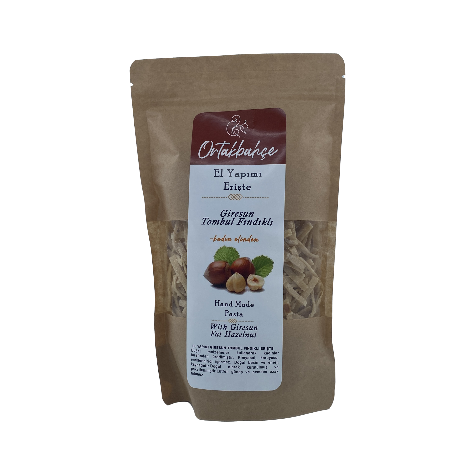 Ortakbahçe Fındıklı Erişte 250 Gr