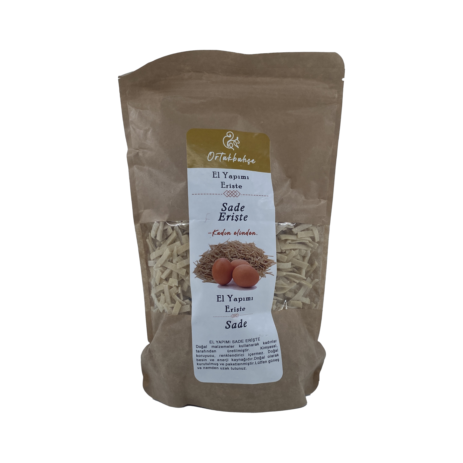Ortakbahçe Sade Erişte 500 Gr