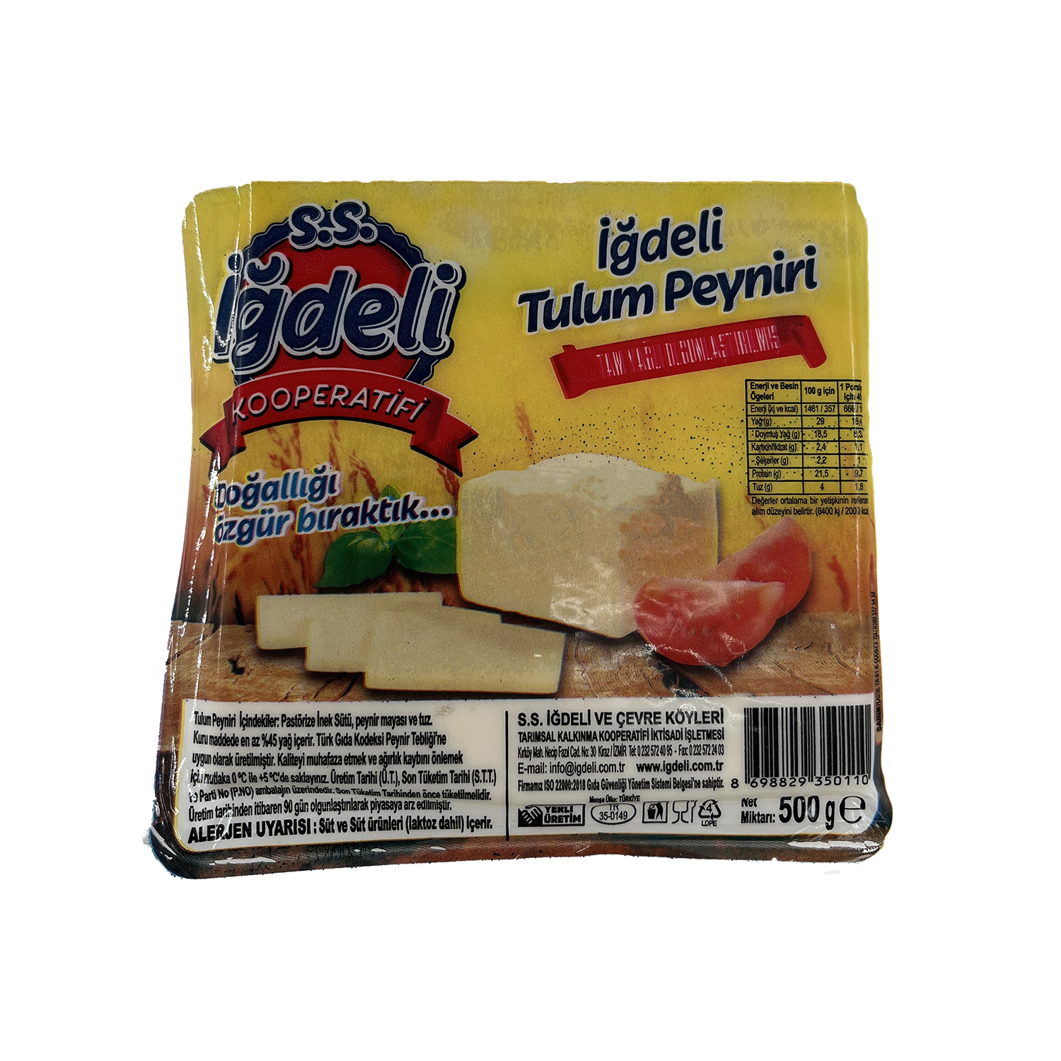 İğdeli İzmir Tulum Peyniri 500 Gr