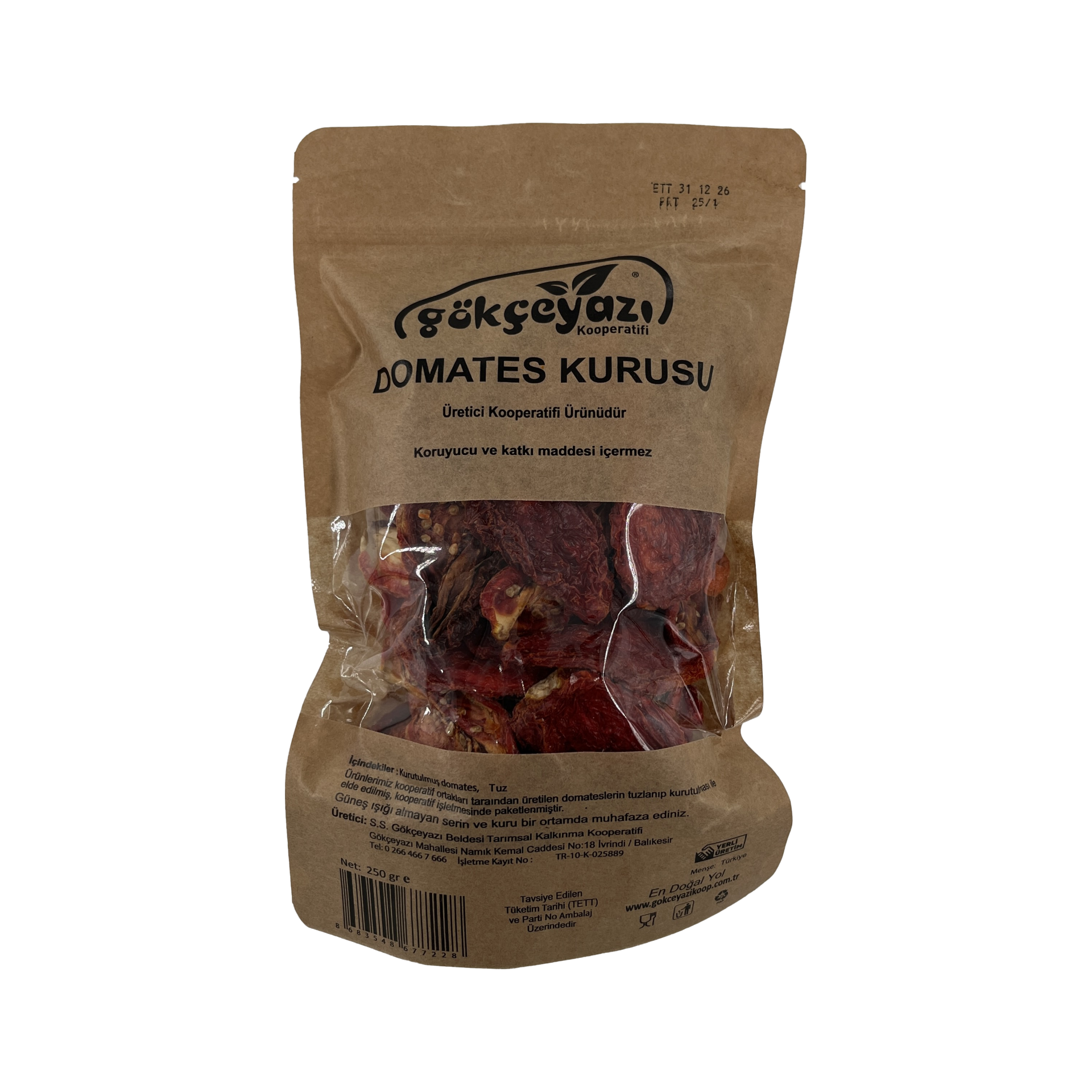 Gökçeyazı Domates Kurusu 250 Gr
