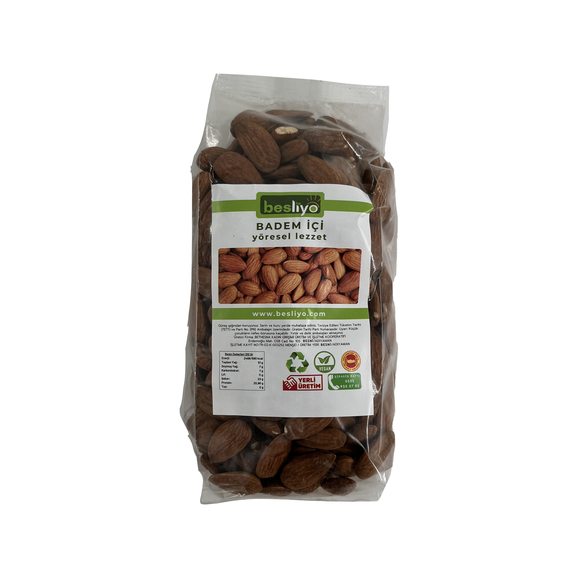Besliyo Badem İçi  500 Gr