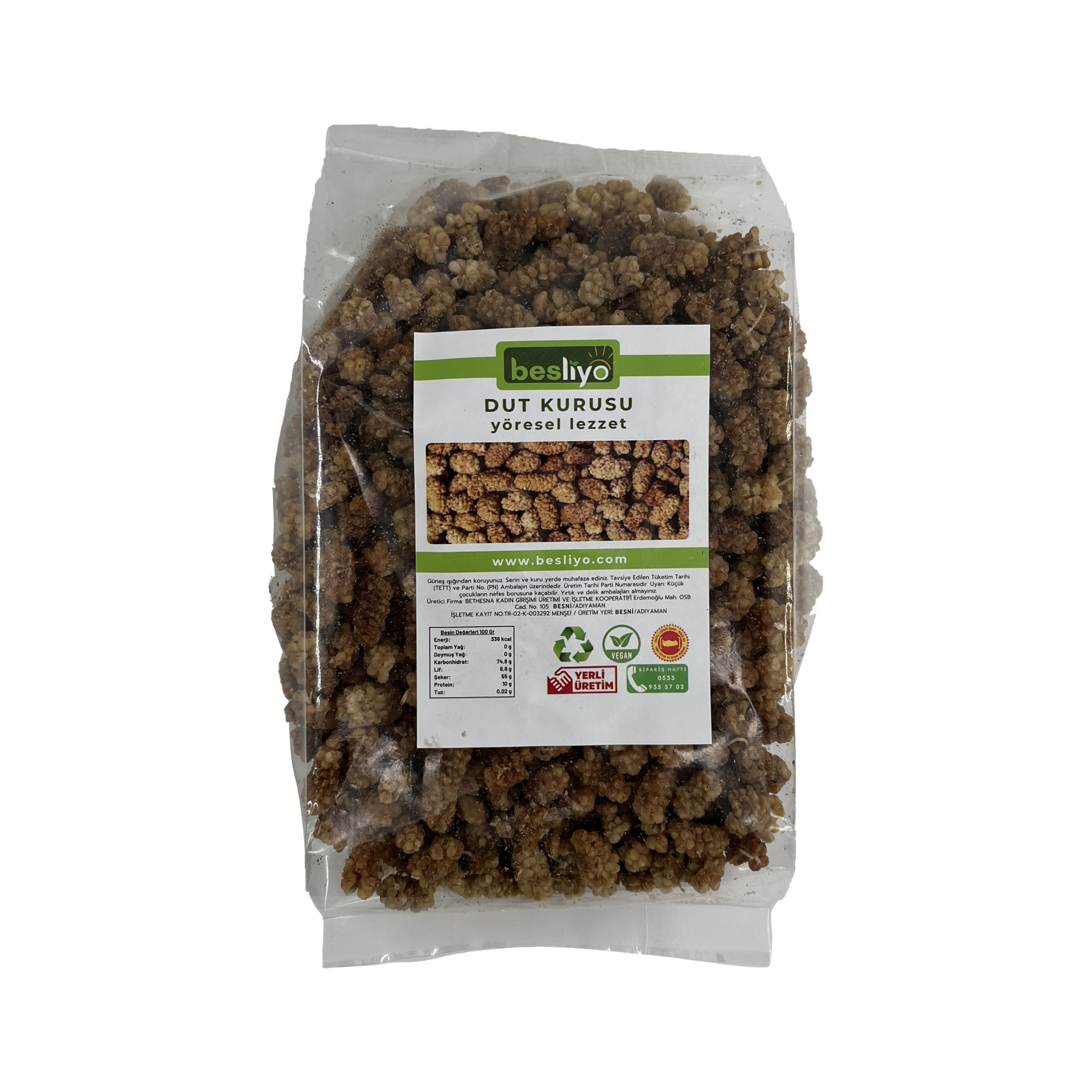 Besliyo Kuru Dut 500 Gr