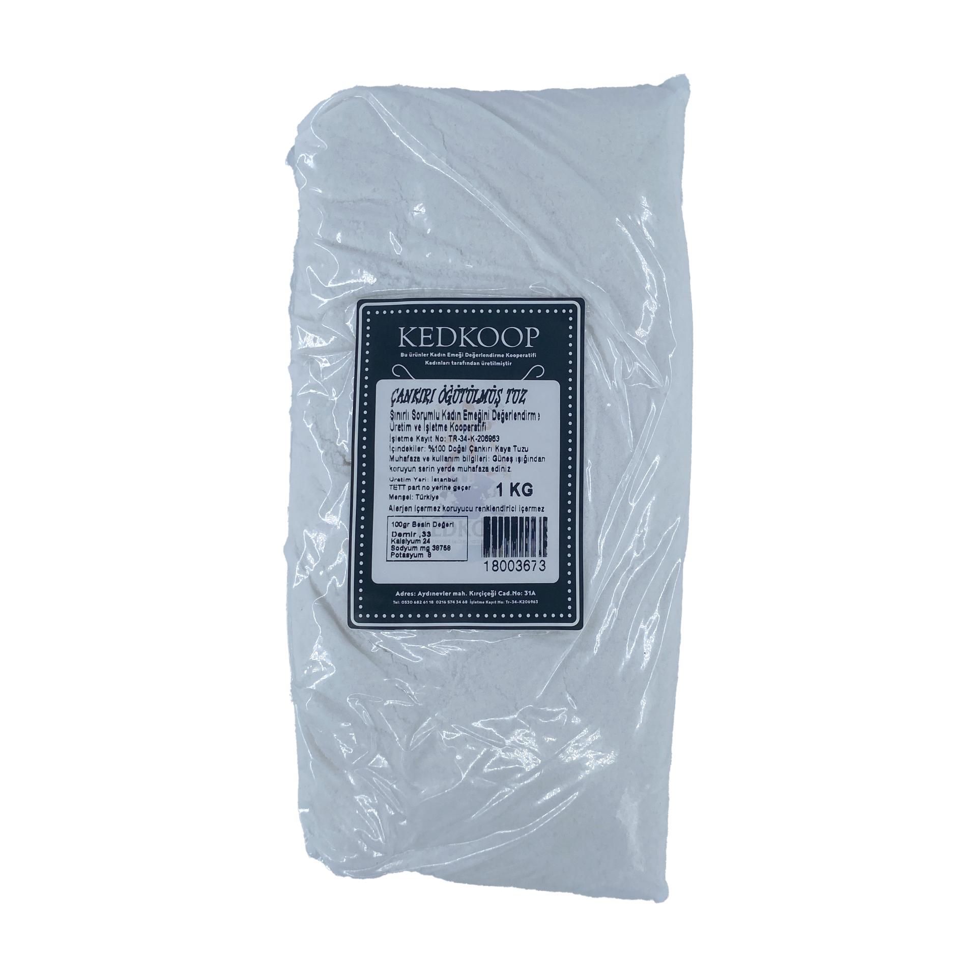 Kedkoop Çankırı Öğütülmüş Tuz 1 Kg