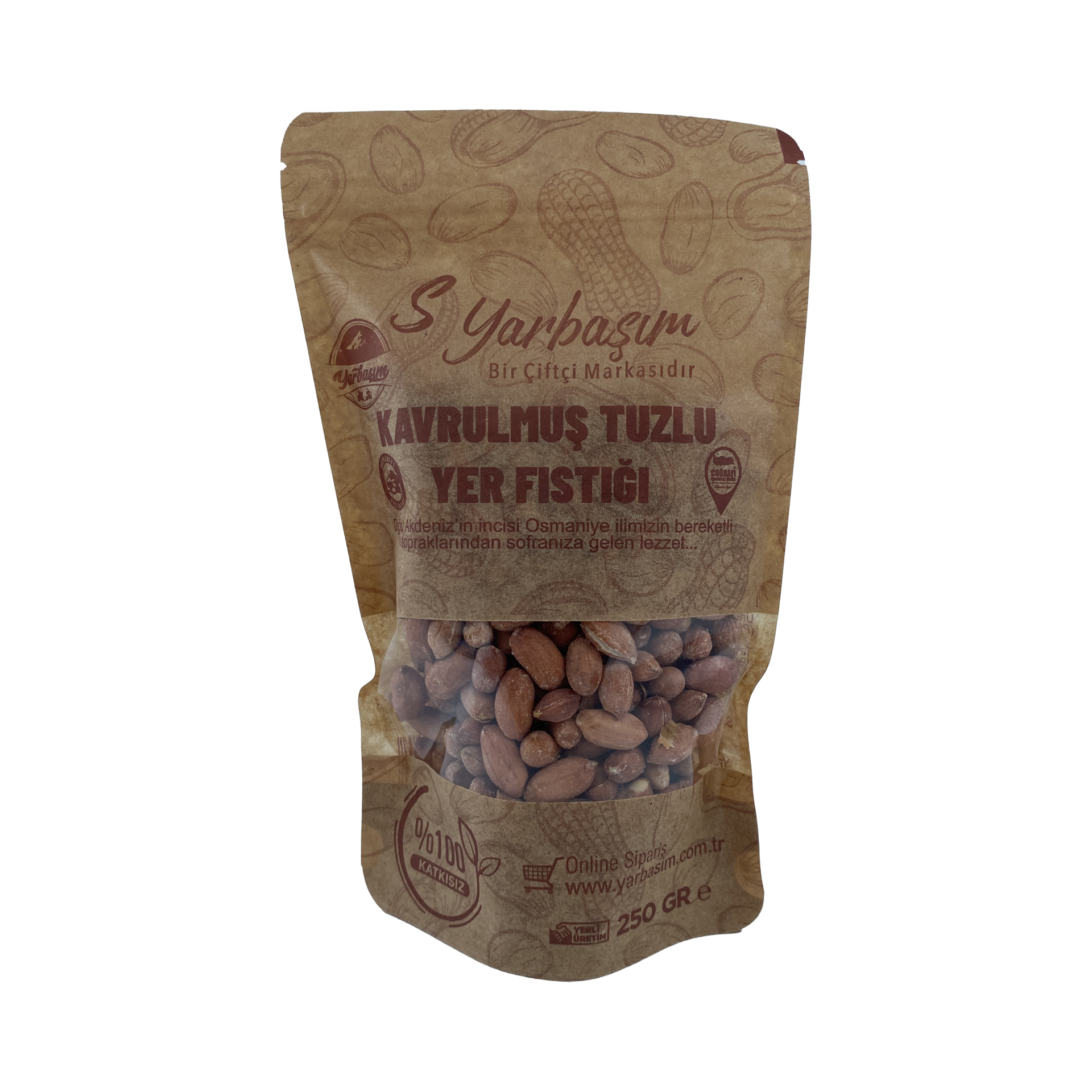 Yarbaşım Kavrulmuş Tuzlu Yer Fıstığı 250 Gr