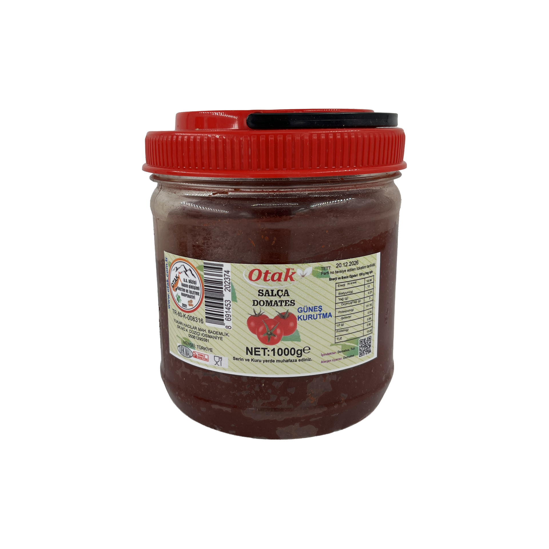 Düziçi Otak Domates Salçası Ev Yapımı 1000 Gr