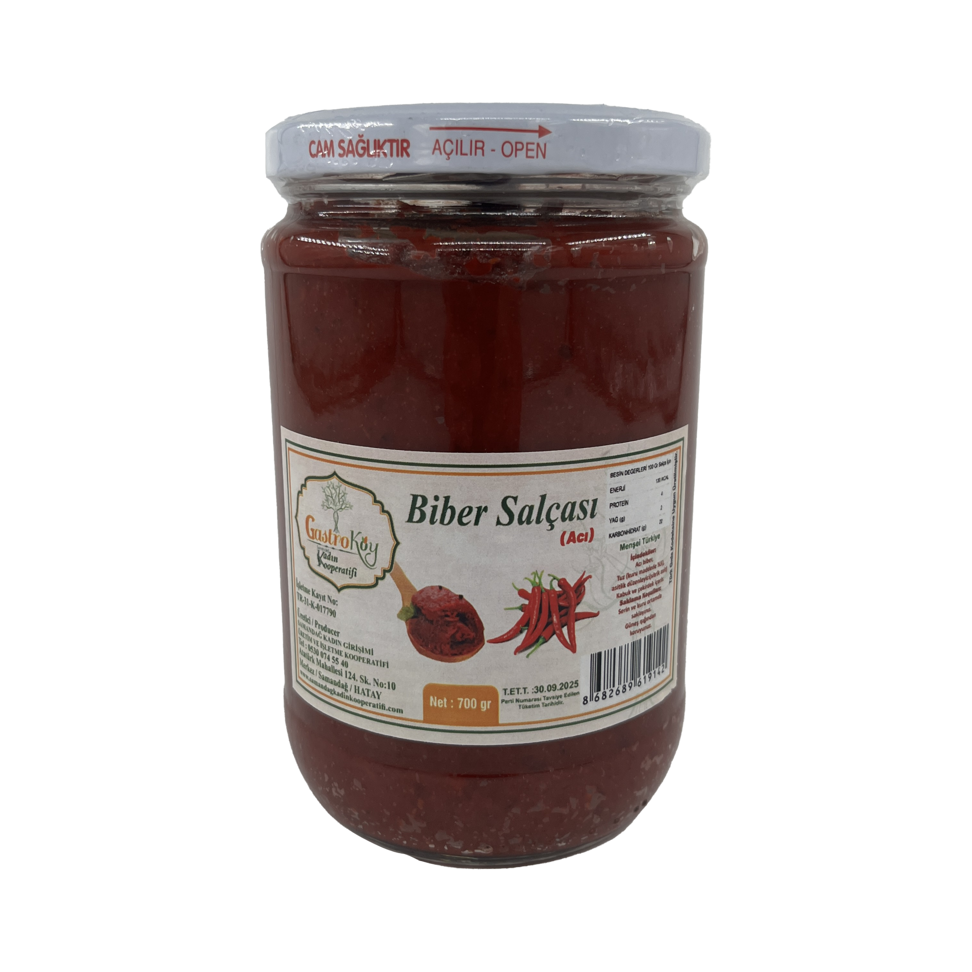 Gastroköy Biber Salçası (Acı) 700 Gr
