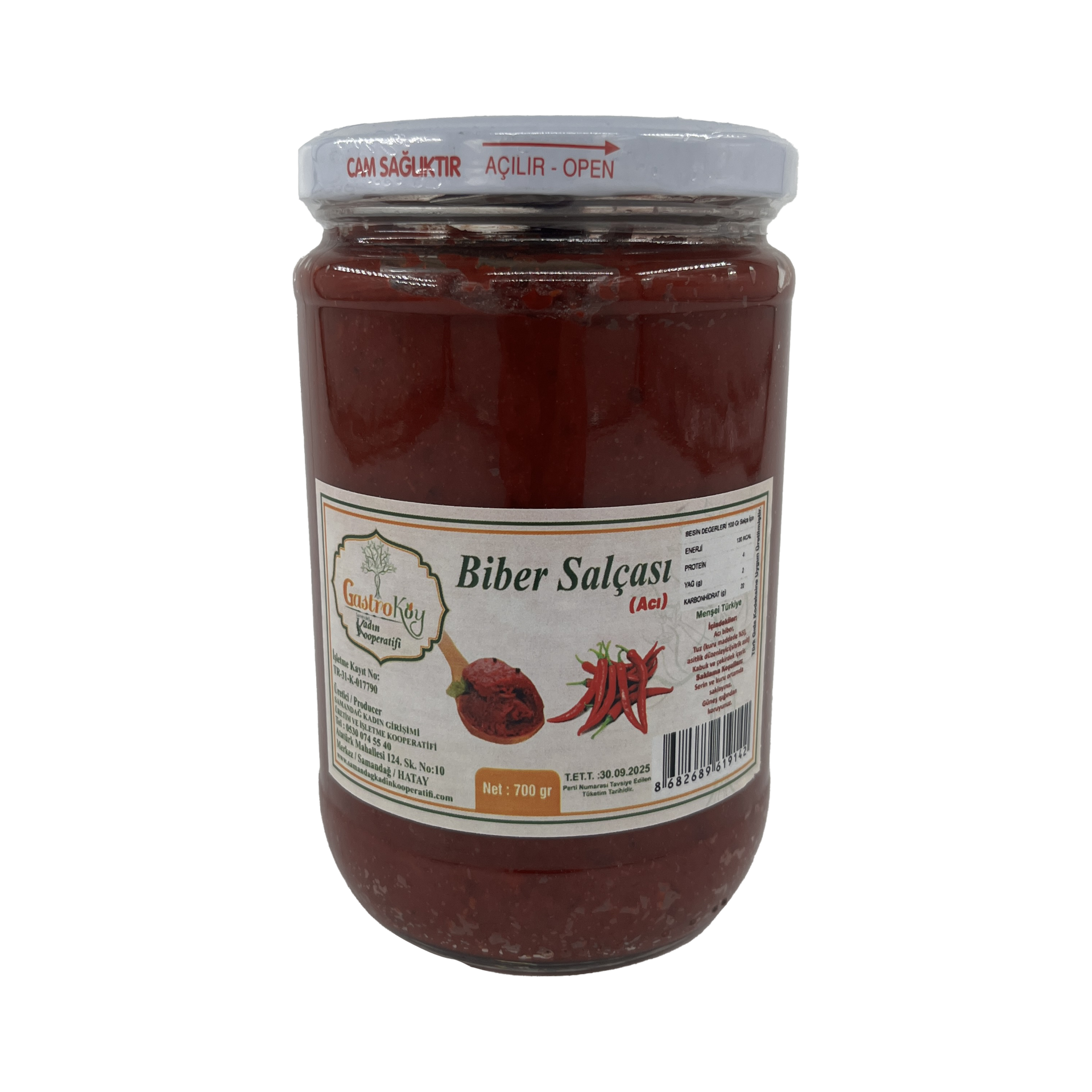 Gastroköy Biber Salçası (Acı) 700 Gr
