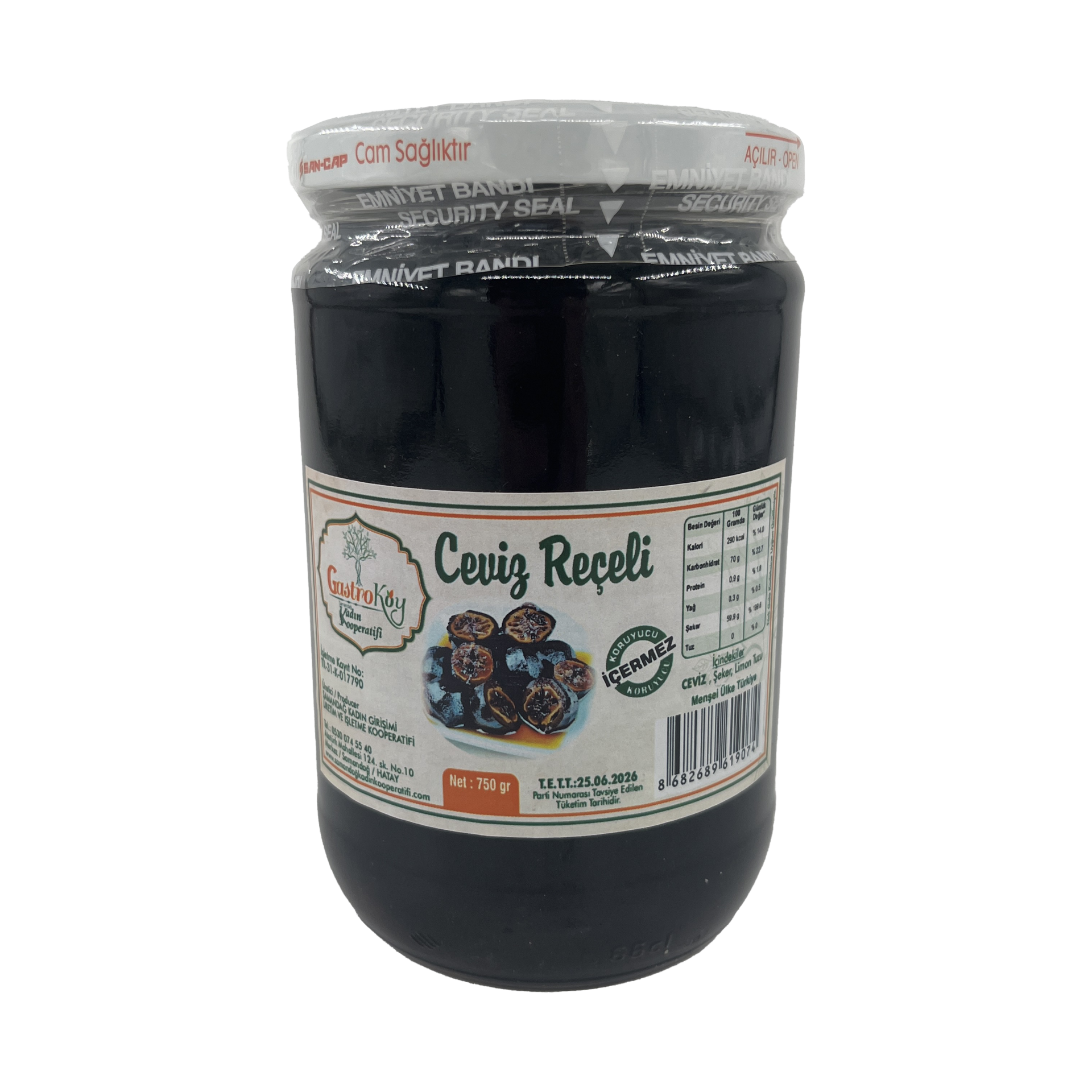 Gastroköy Ceviz Reçeli 750 Gr