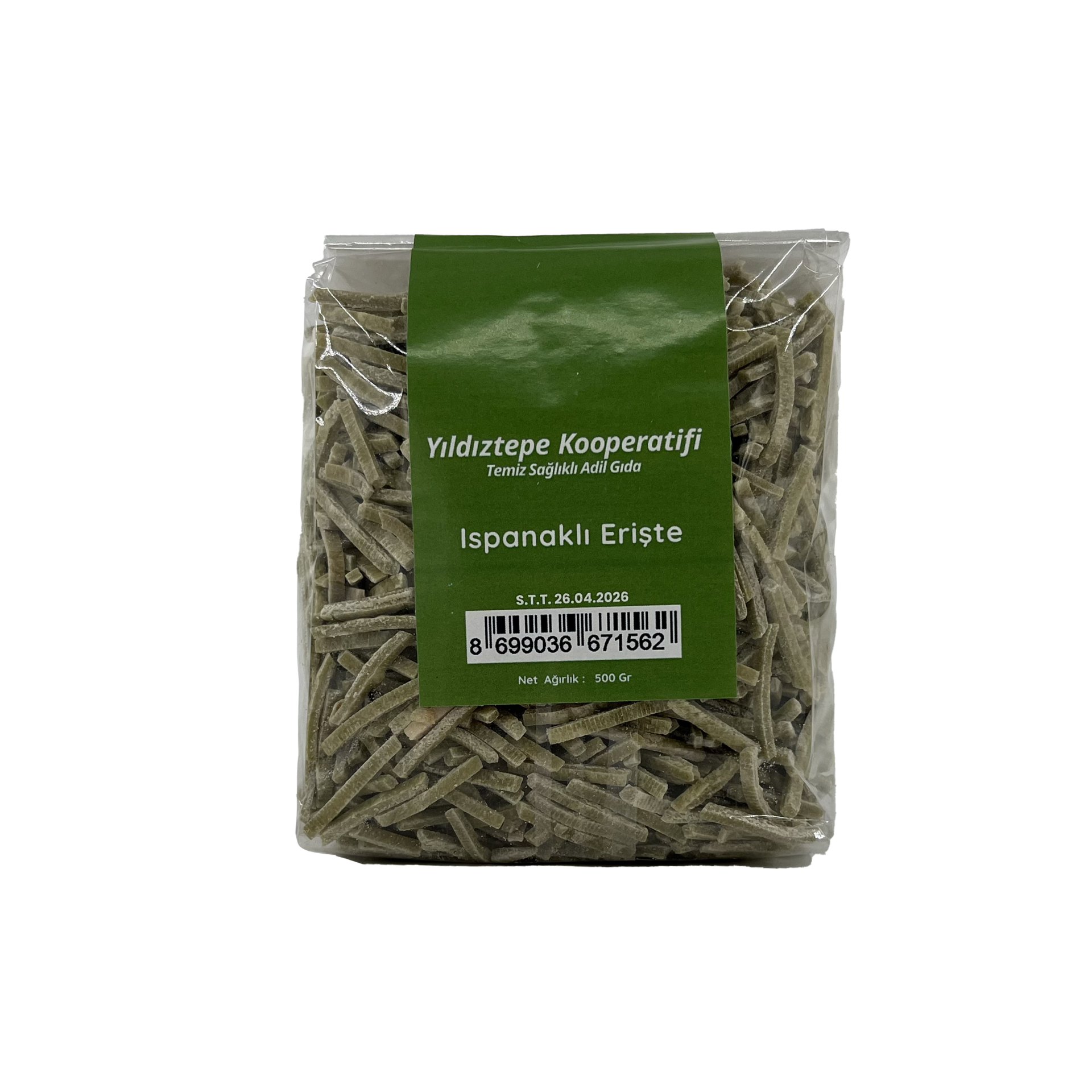 Yıldıztepe Ispanaklı Erişte 500 Gr
