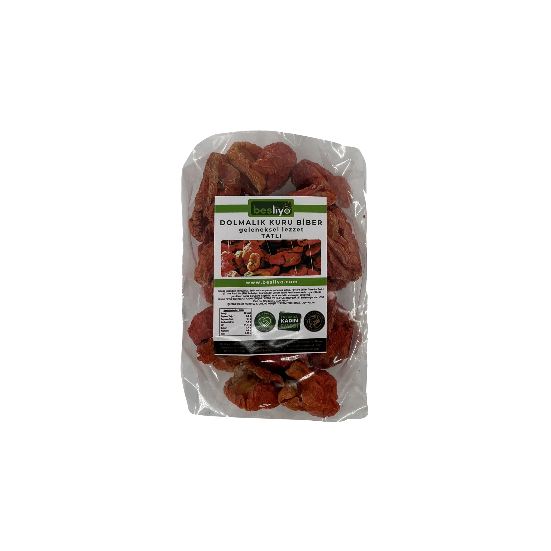 Besliyo Dolmalık Kuru Biber Tatlı (20 Adet)