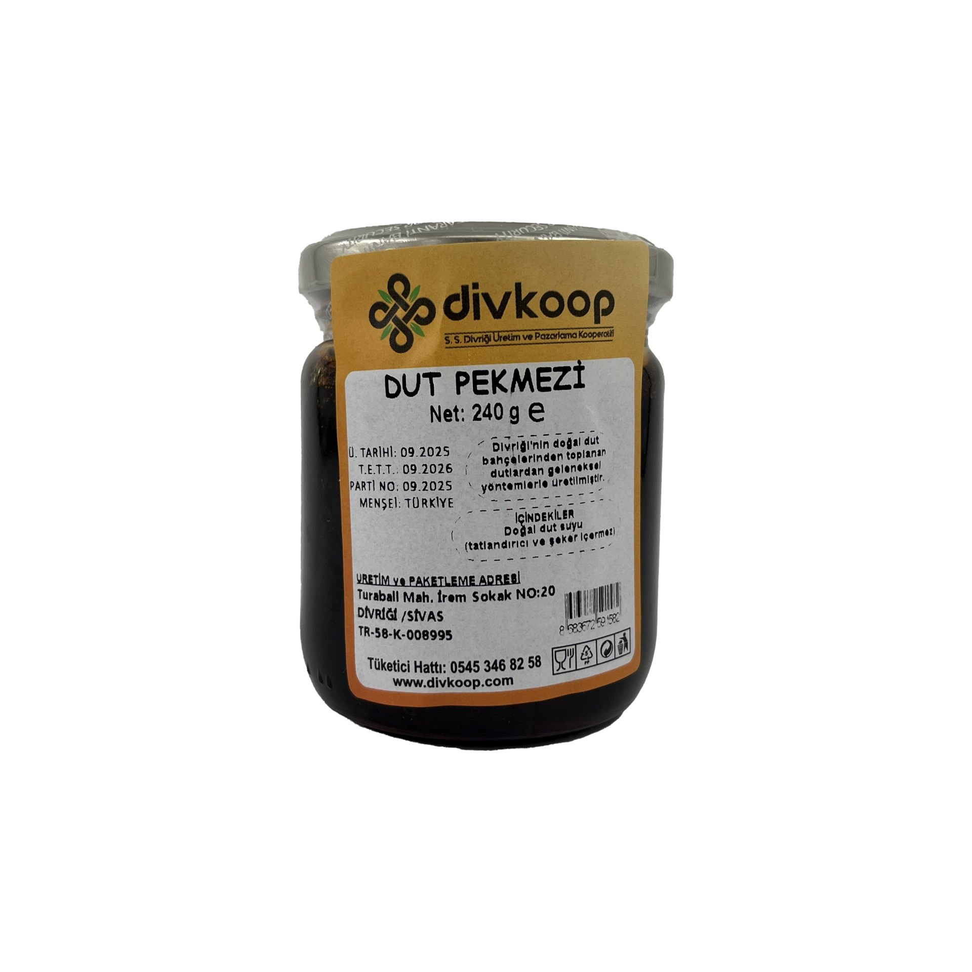 Divkoop Dut Pekmezi 240 Gr