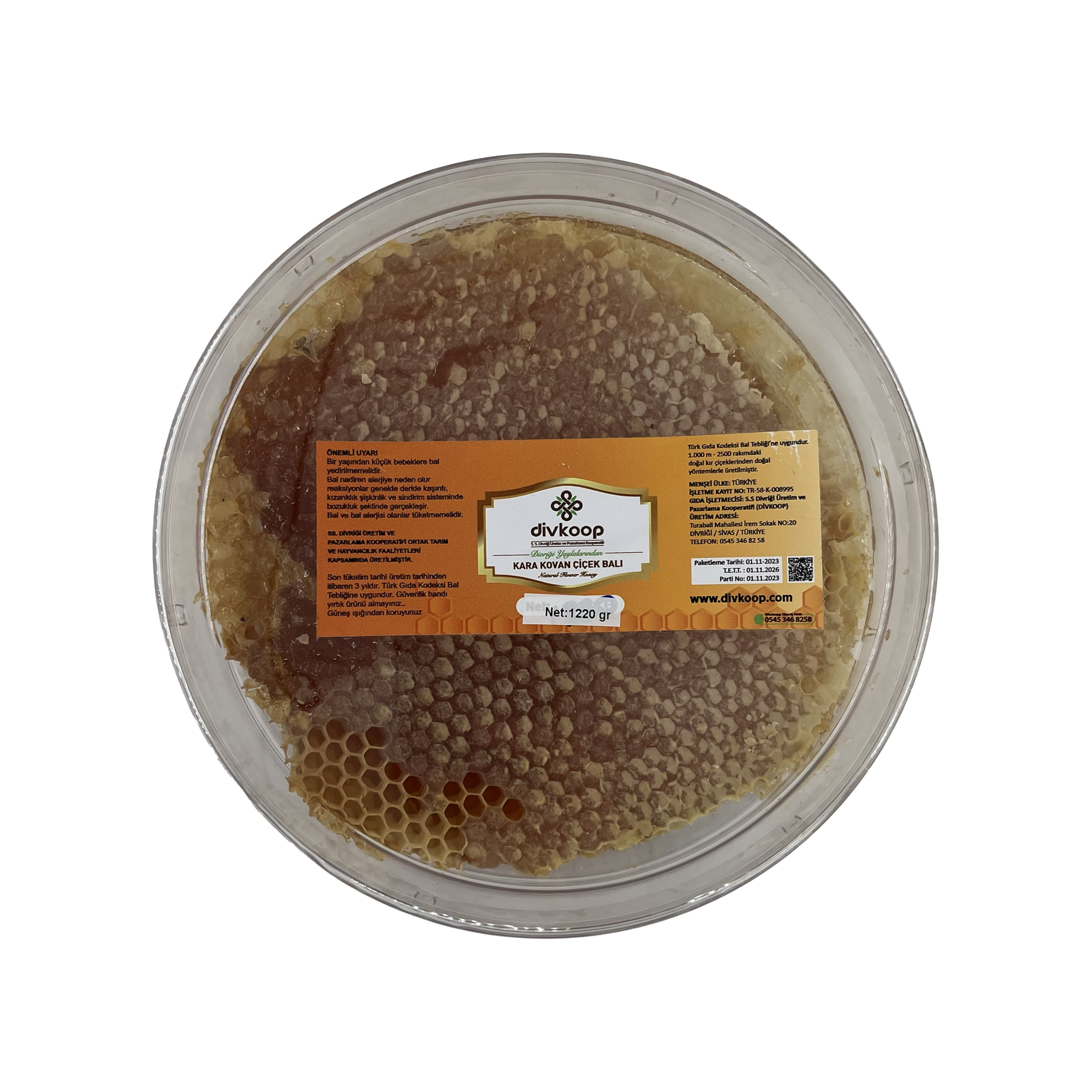 Divkoop Karakovan Petek Çiçek Balı 800 - 1000 Gr