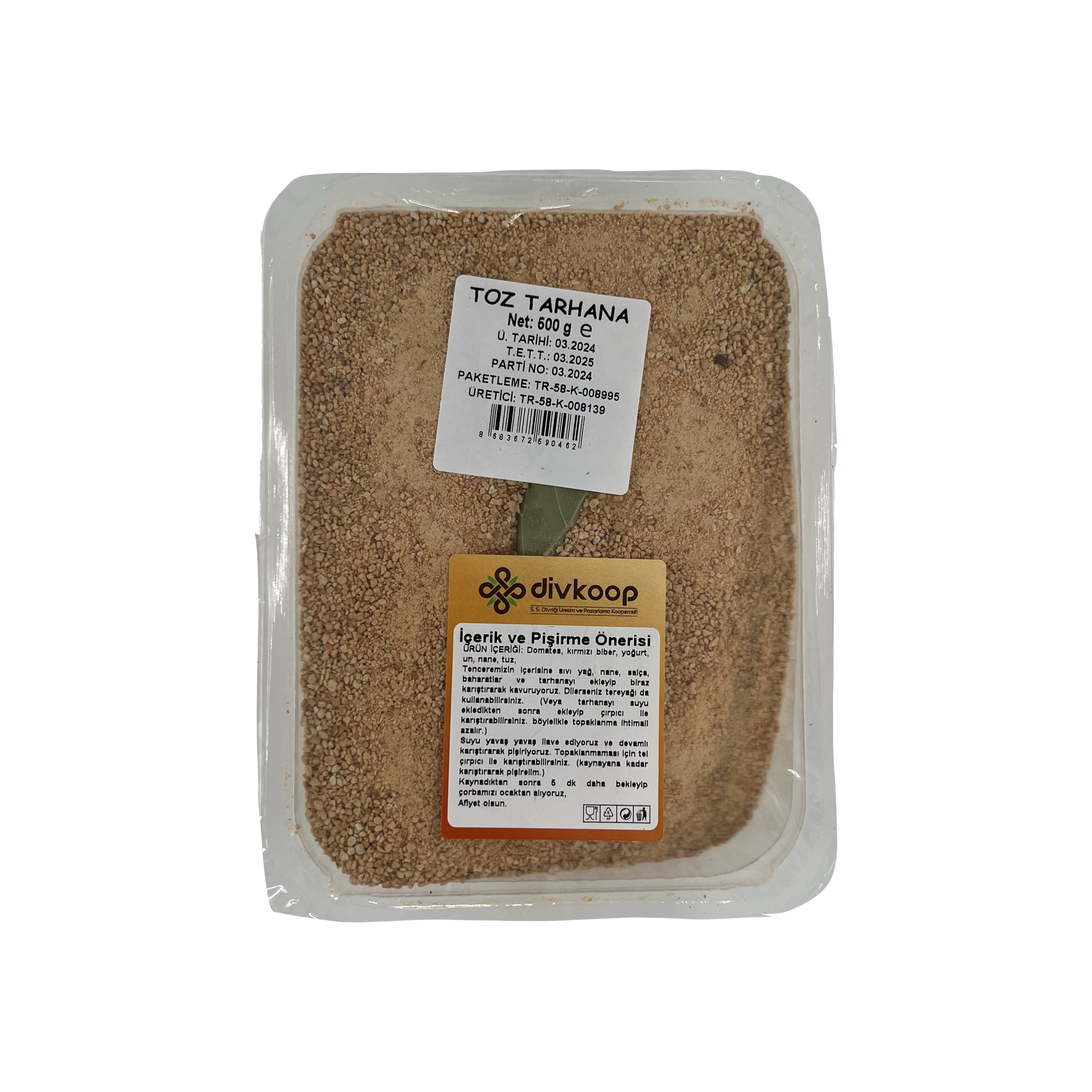 Divkoop Toz Tarhana 500 Gr