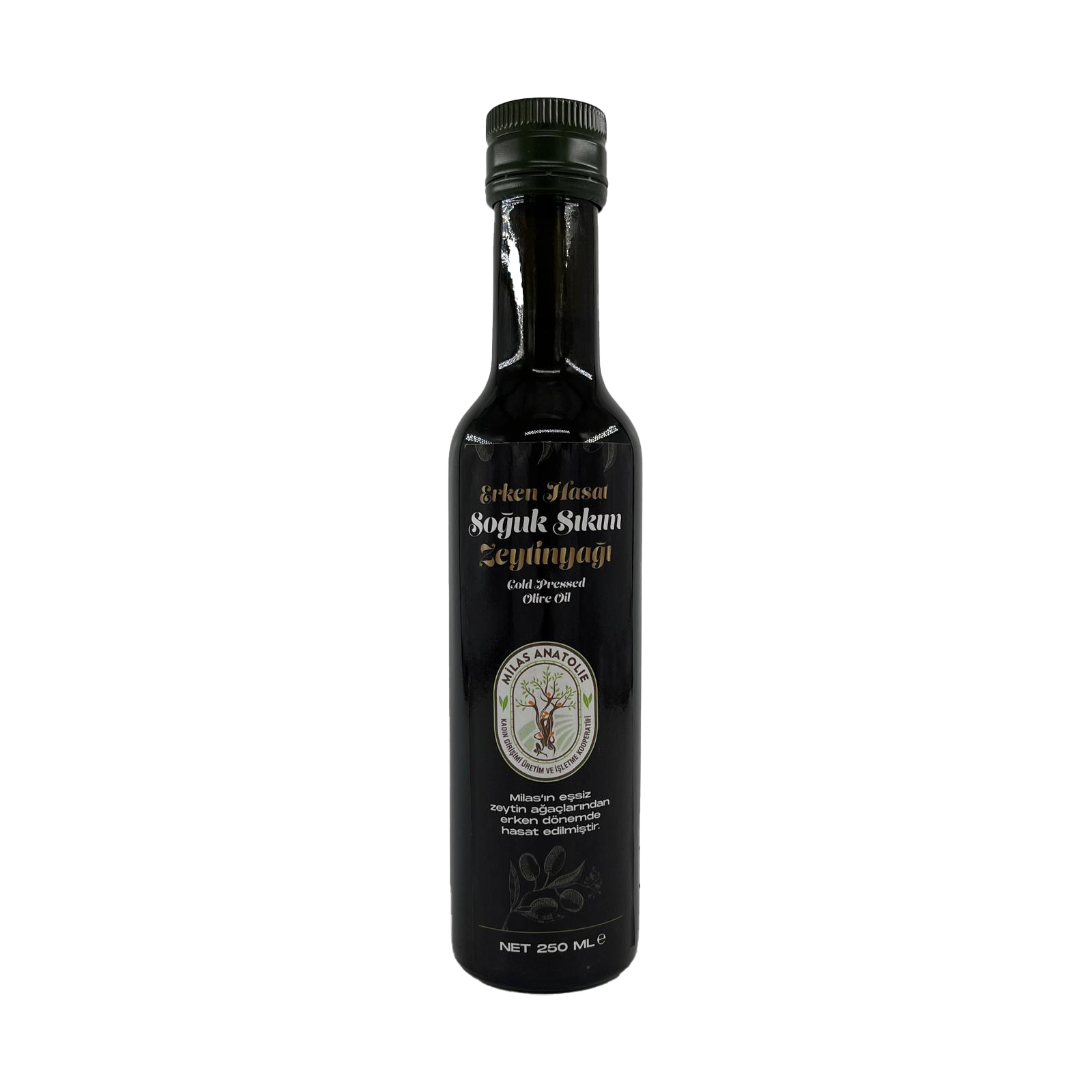 Milas Erken Hasat Soğuk Sıkım Zeytinyağı 250 ML