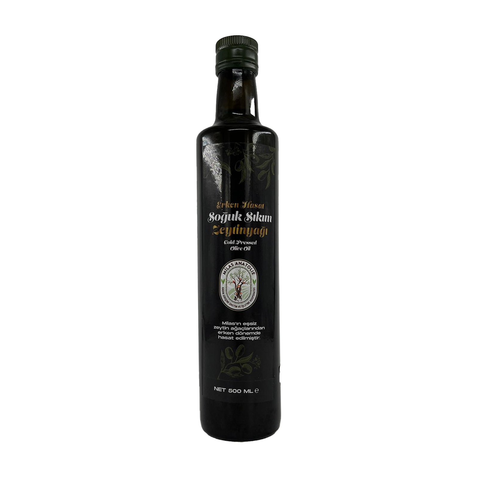Milas Erken Hasat Soğuk Sıkım Zeytinyağı 500 ML