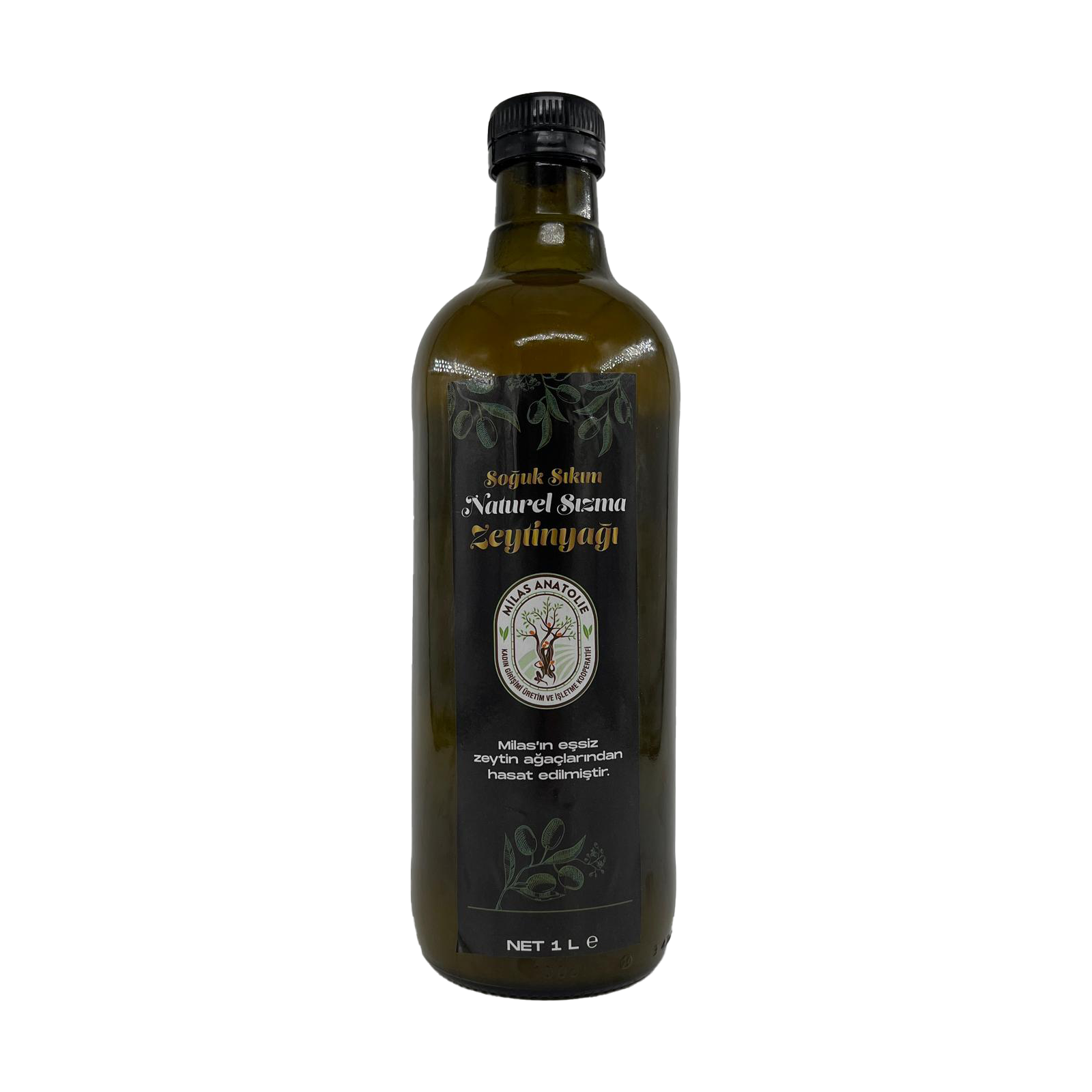 Milas Soğuk Sıkım Naturel Sızma Zeytinyağı 1 Lt
