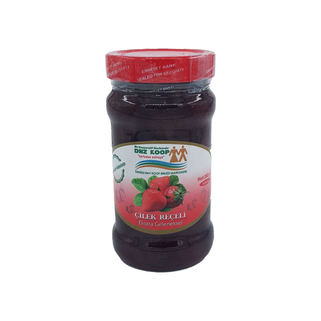 Denizli Köy Koop. Çilek Reçeli 380 Gr