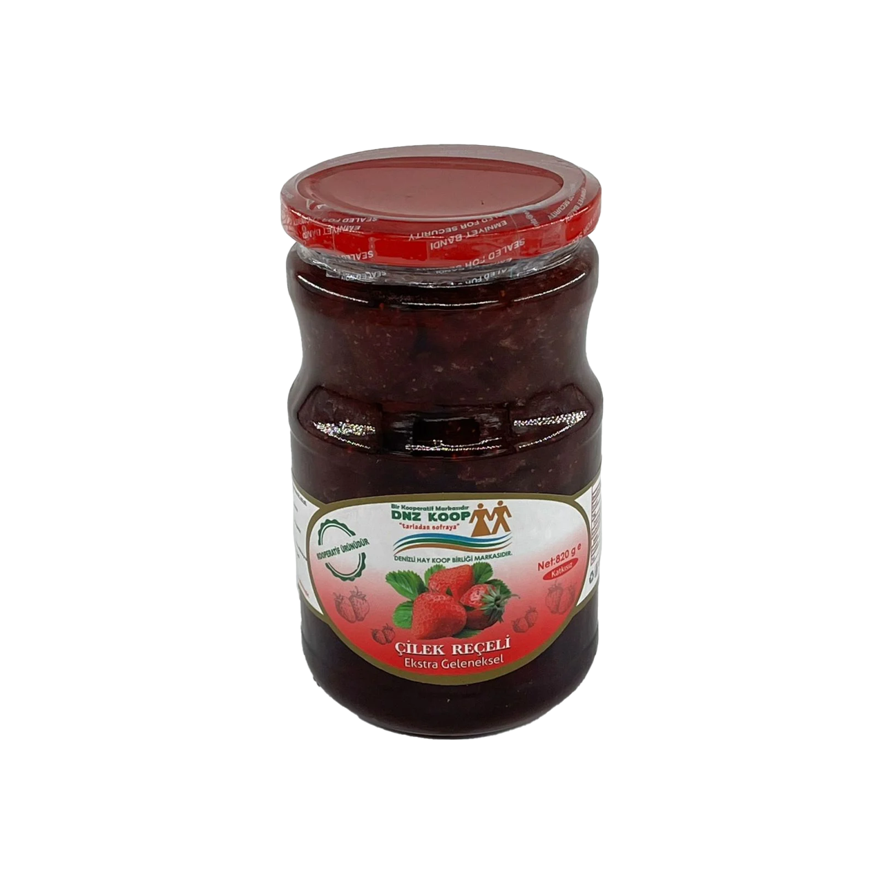 Denizli Köy Koop. Çilek Reçeli 820 Gr
