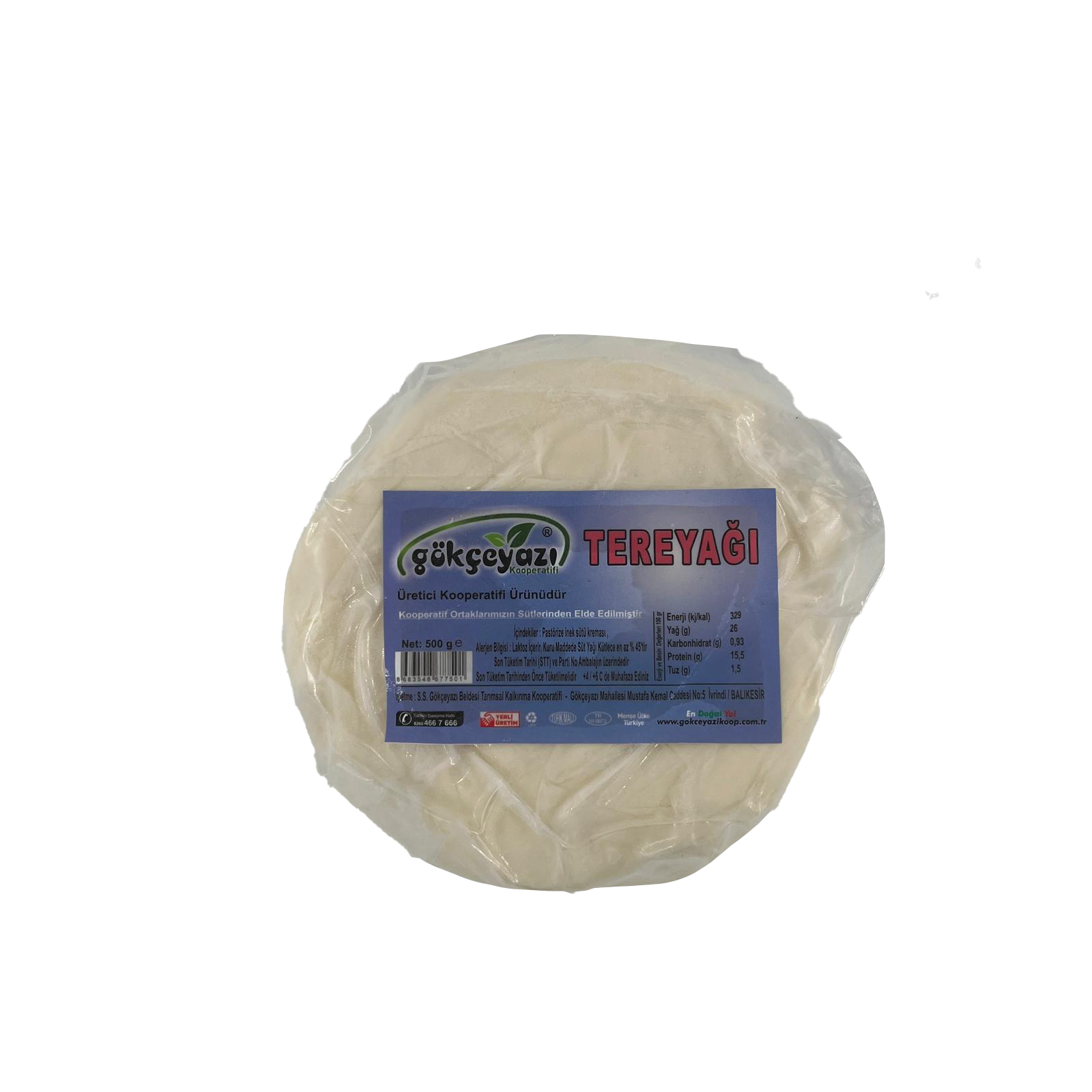 Gökçeyazı Tereyağı 500 Gr