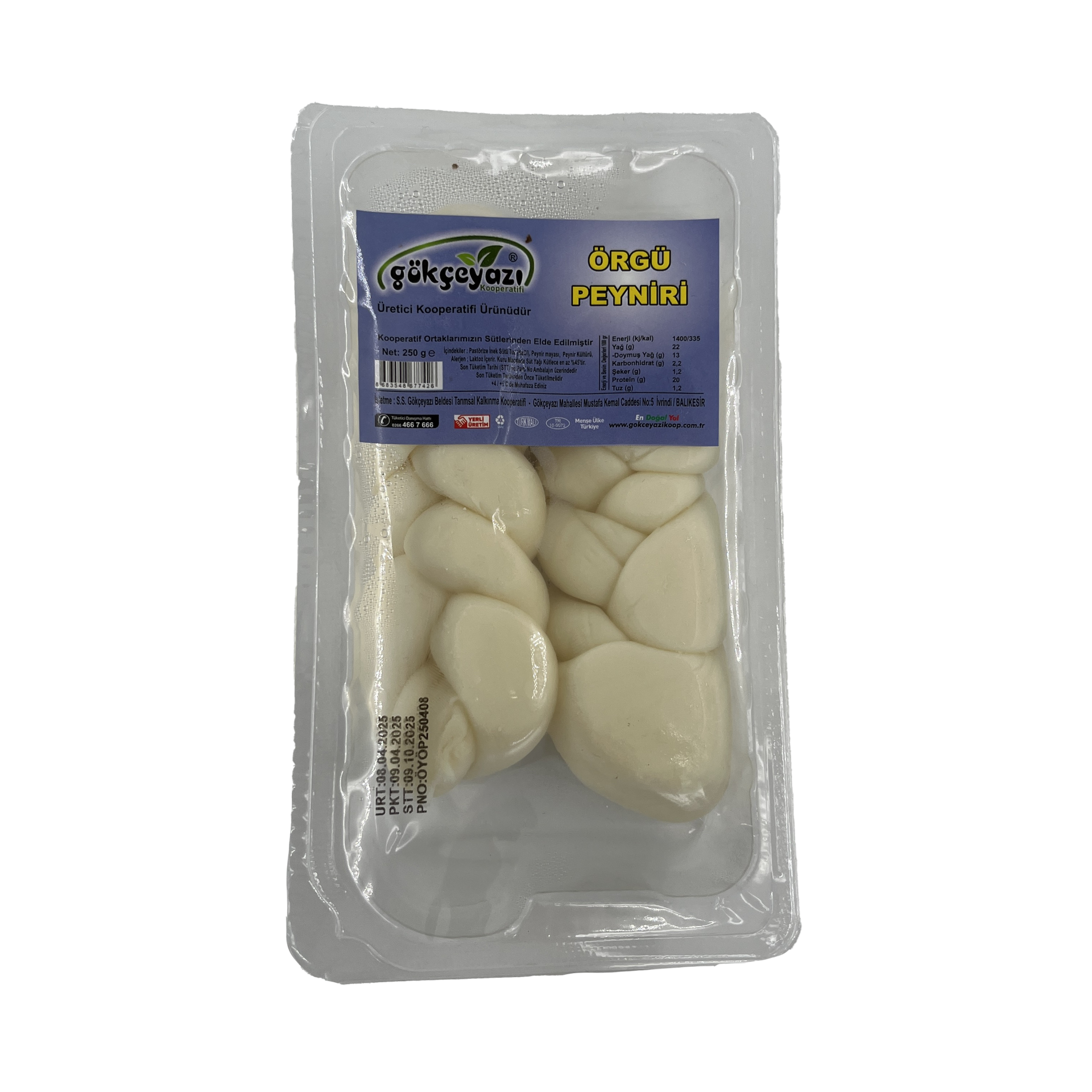 Gökçeyazı Örgü Peyniri 250 Gr
