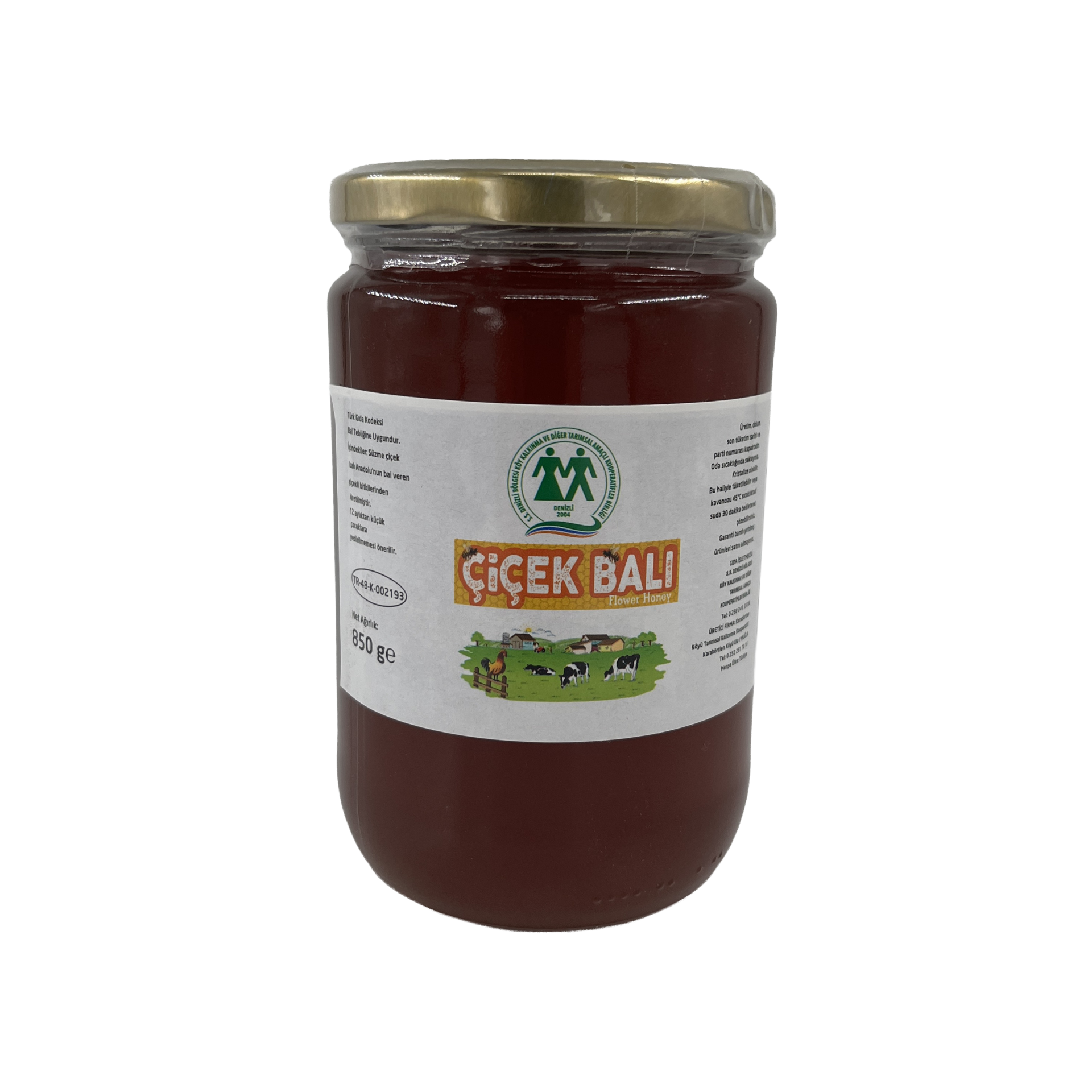 Denizli Köy Koop. Çiçek Balı 850 Gr