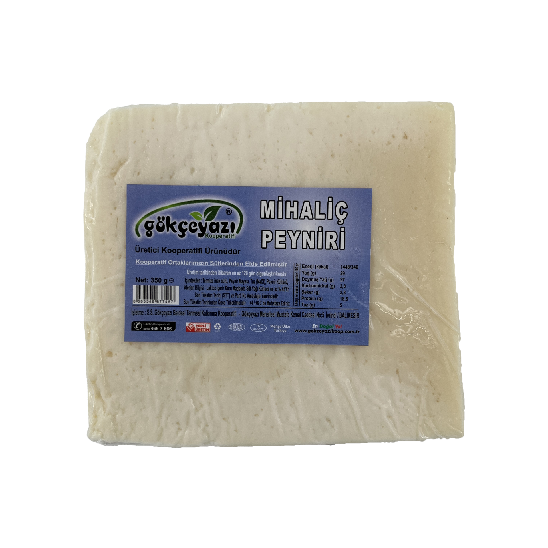 Gökçeyazı Mihaliç Peyniri 350 Gr