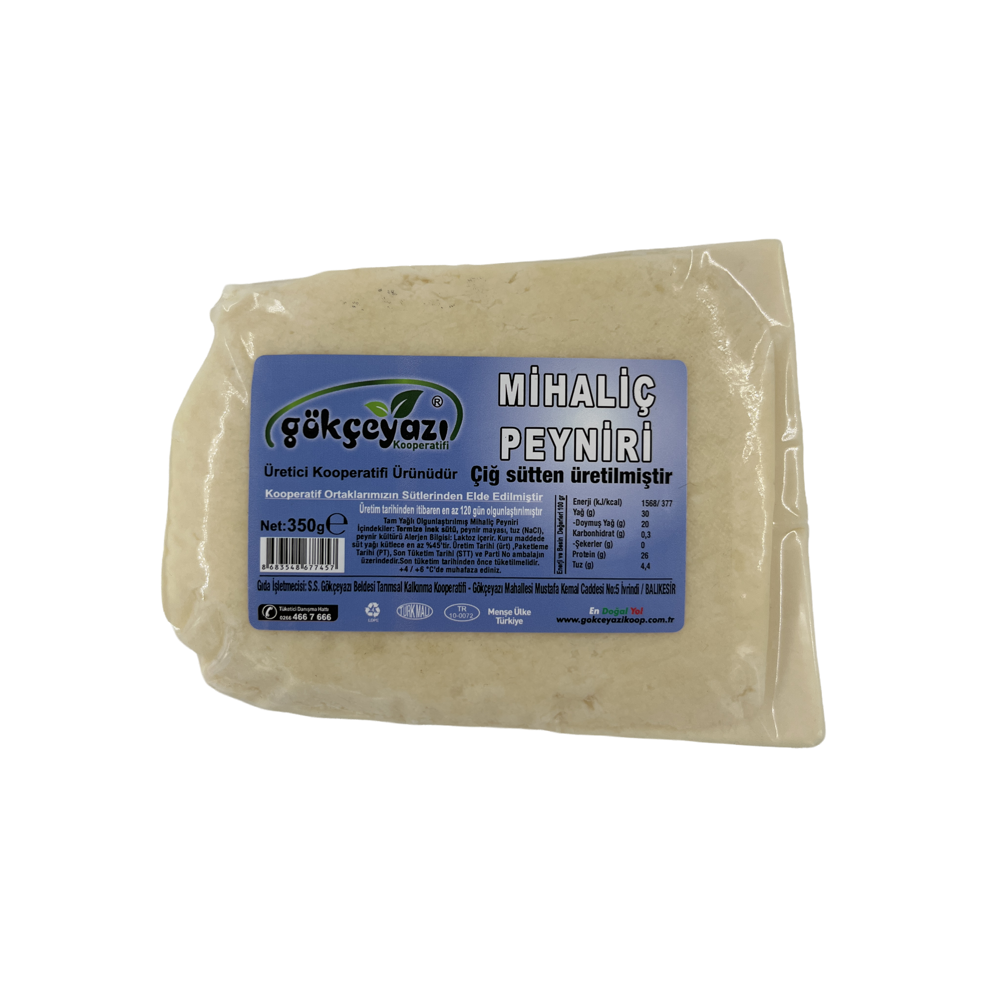 Gökçeyazı Mihaliç Peyniri 350 Gr
