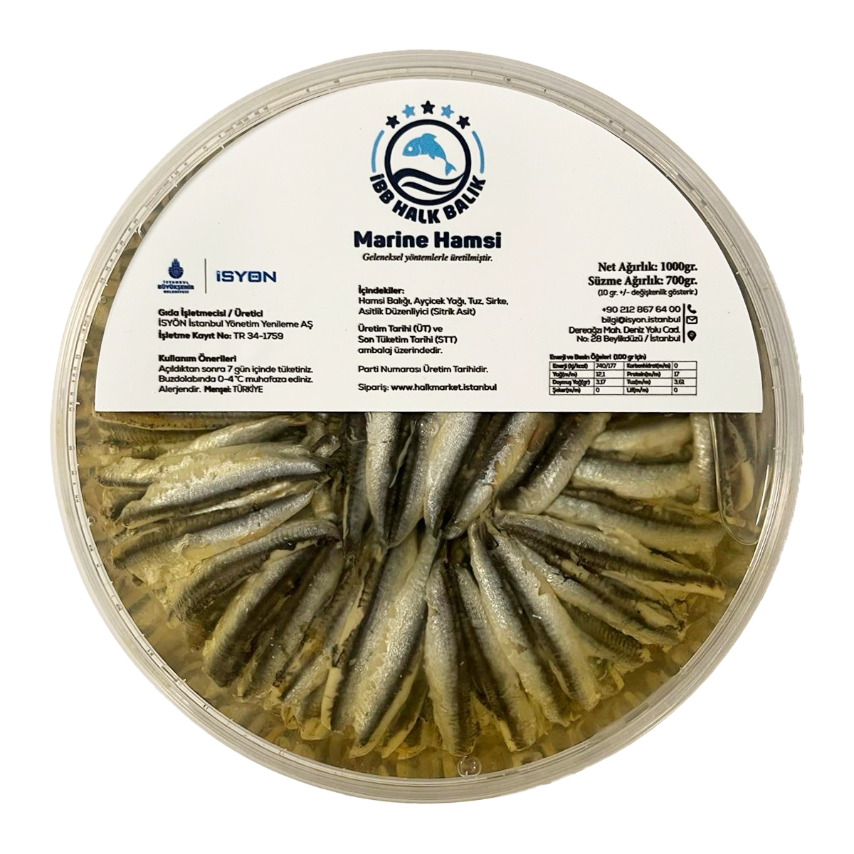 Marine Hamsi (Net 1000 Gr)