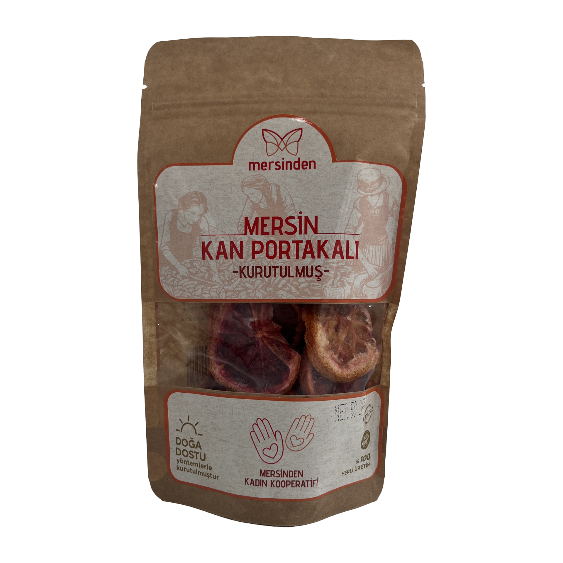 Mersinden Kan Portakalı Kurutulmuş 50 Gr