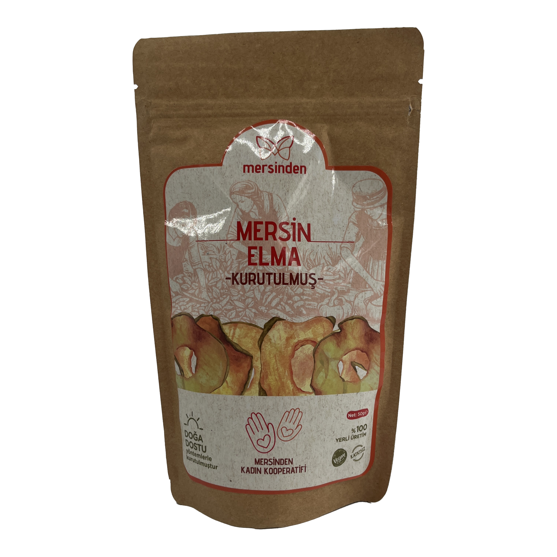 Mersinden Elma Kurutulmuş 50 Gr