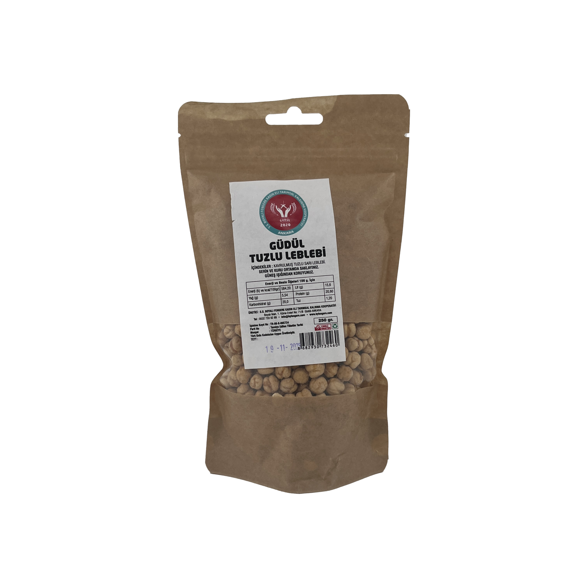 Boyalı Fengere Güdül Tuzlu Leblebi 250 Gr