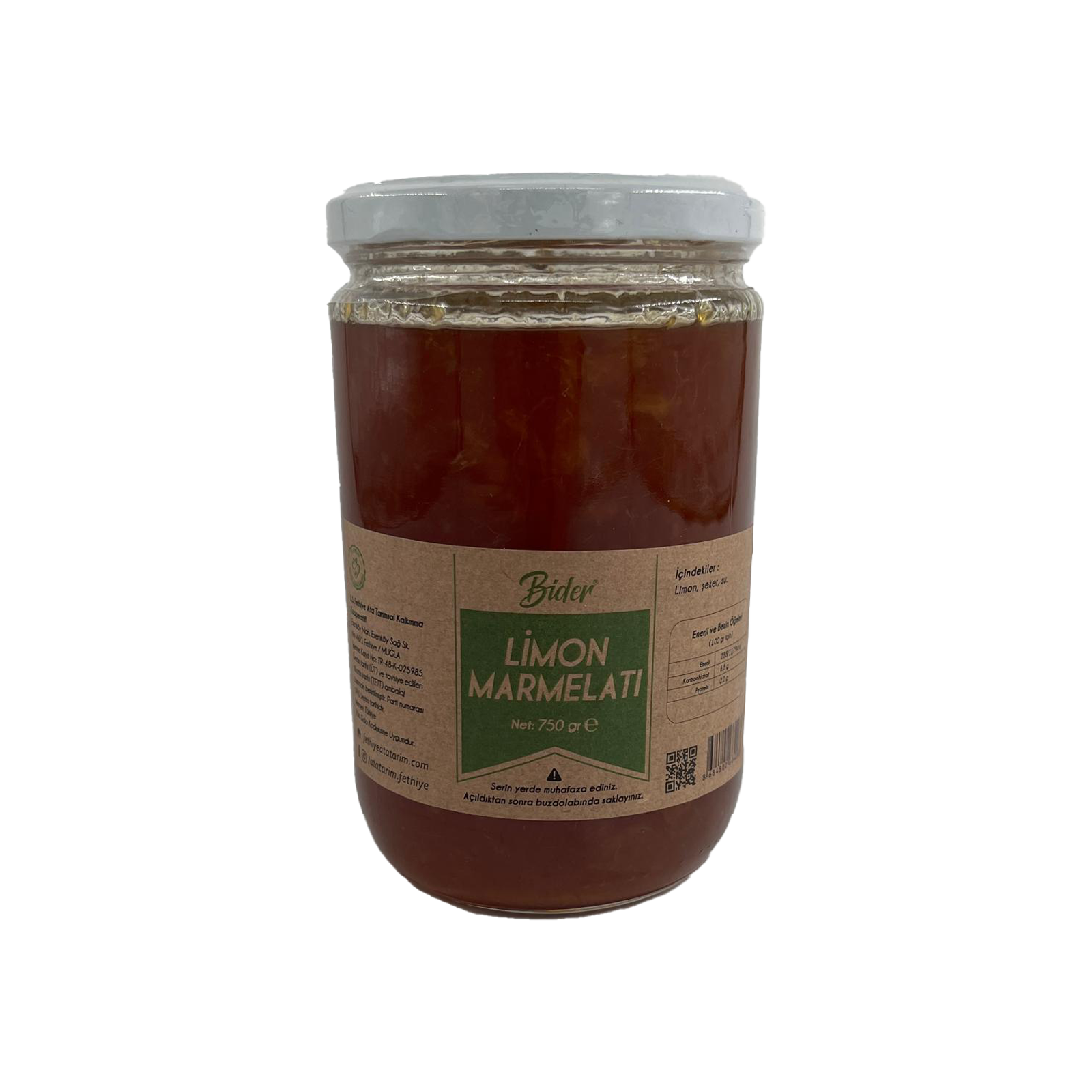 Fethiye Ata Tarımsal Limon Marmelatı 750 Gr