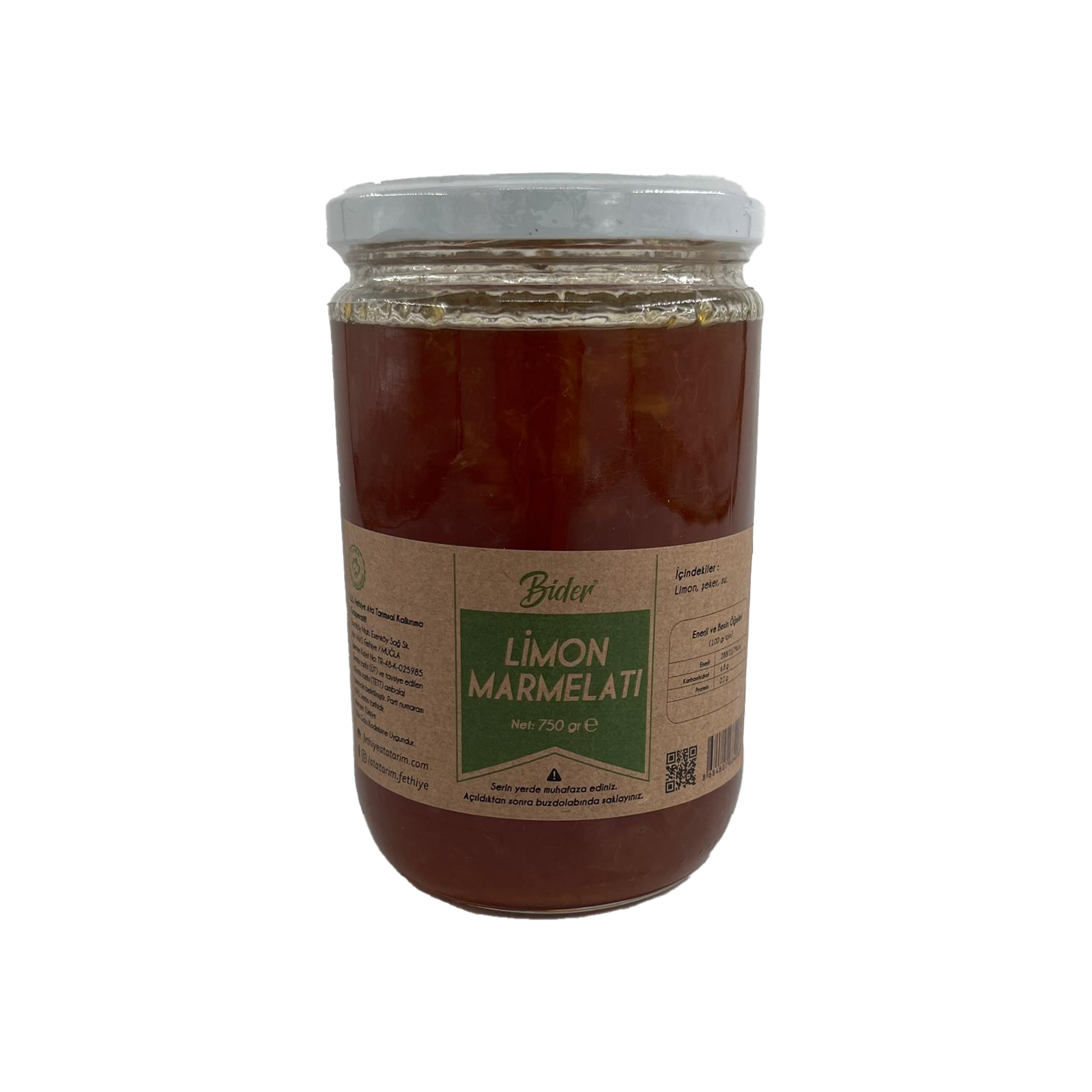Fethiye Ata Tarımsal Limon Marmelatı 750 Gr