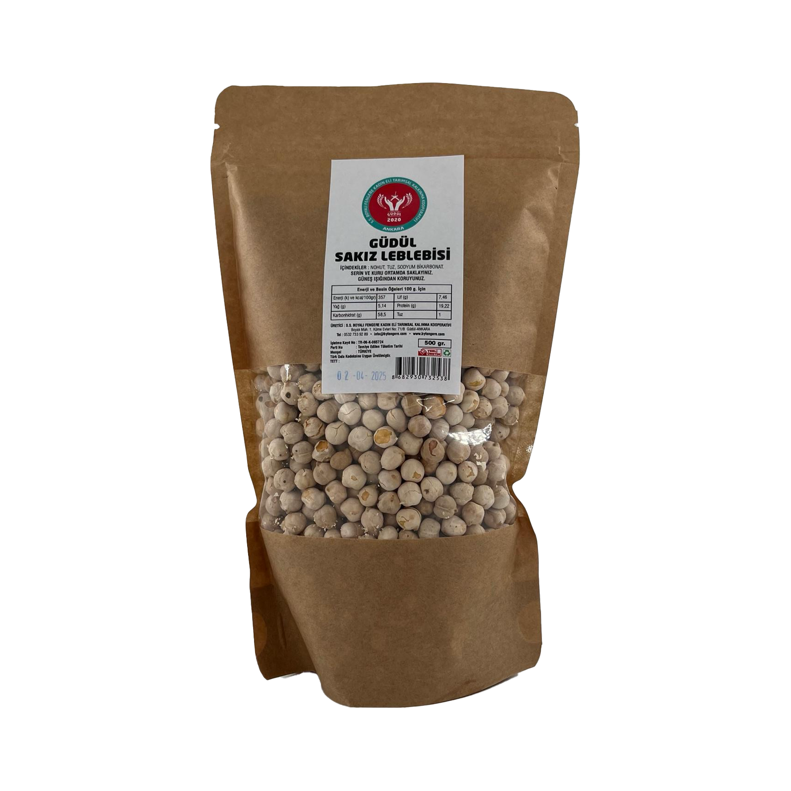 Boyalı Fengere Güdül Sakız Leblebisi 500 Gr