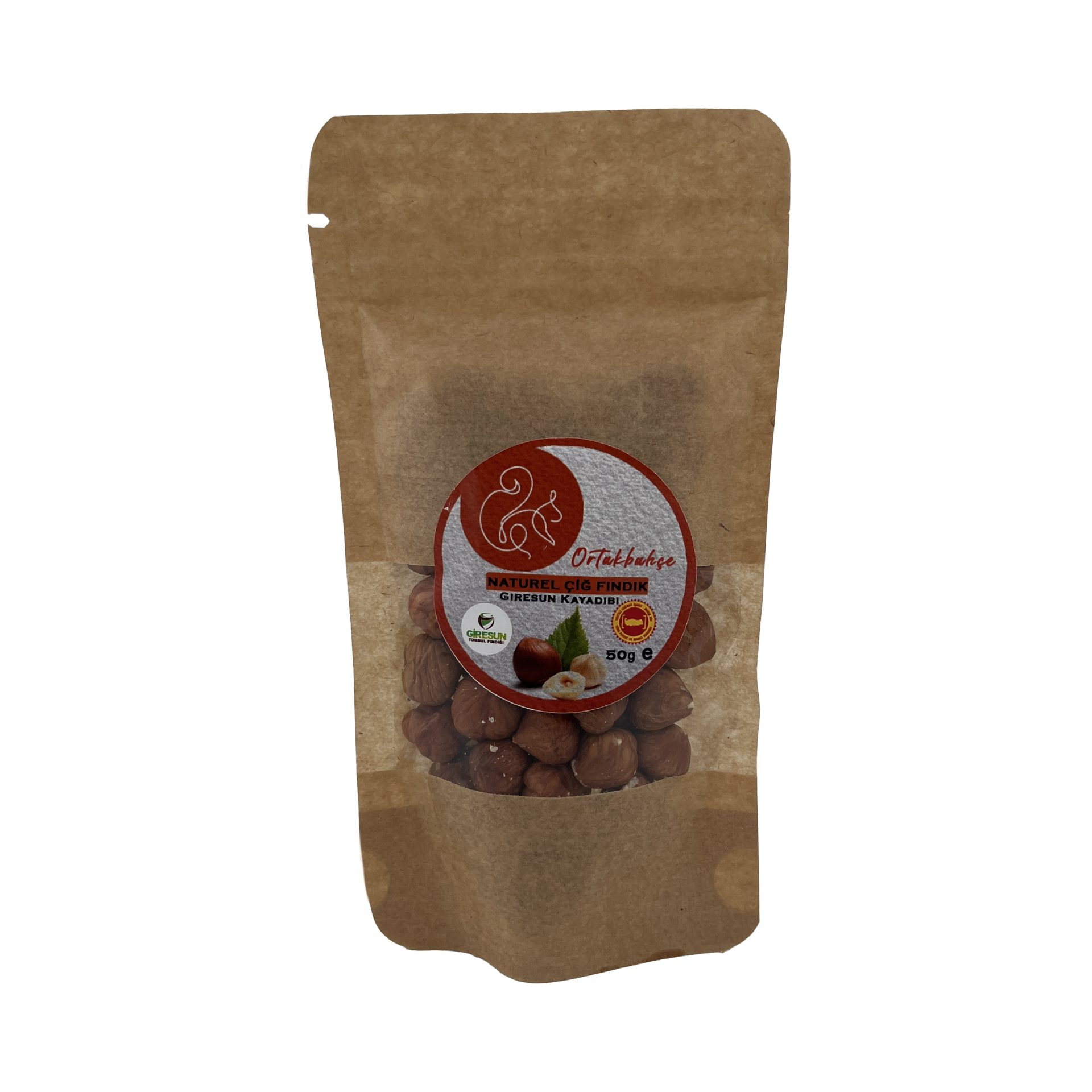 Ortakbahçe Naturel Çiğ Fındık 50 Gr