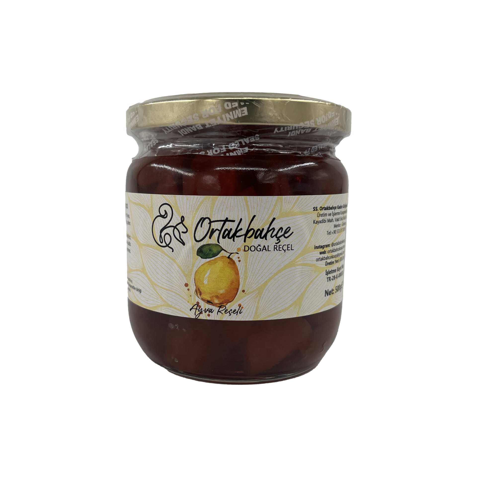 Ortakbahçe Ayva Reçeli 500 Gr