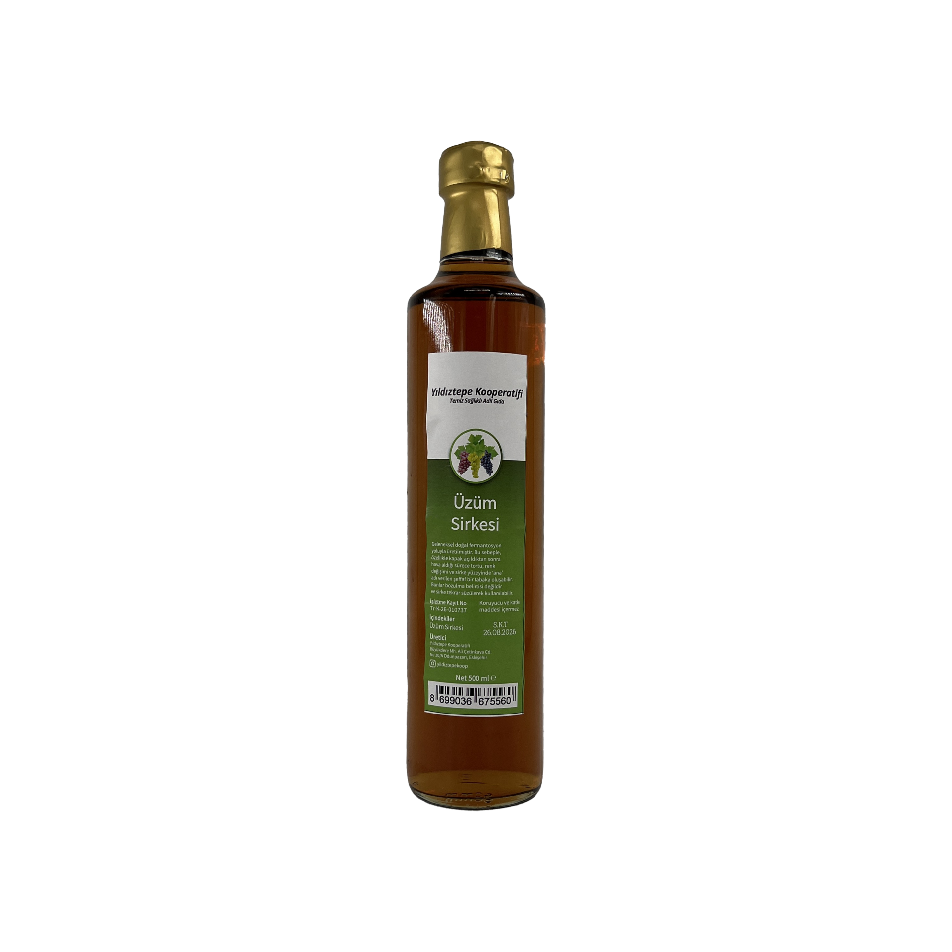 Yıldıztepe Üzüm Sirkesi 500 Ml
