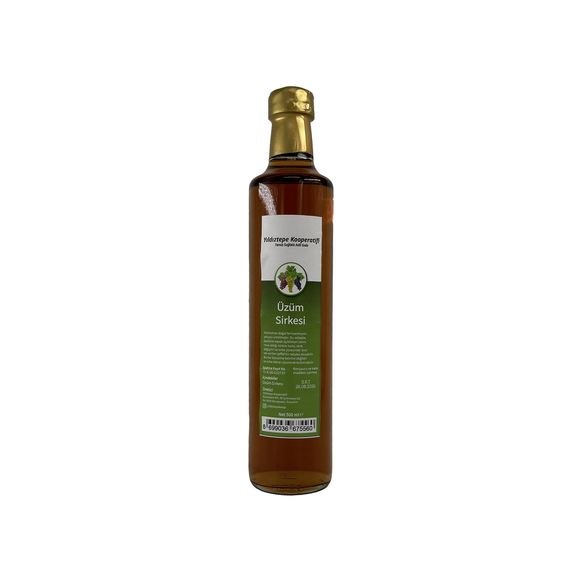 Yıldıztepe Üzüm Sirkesi 500 Ml