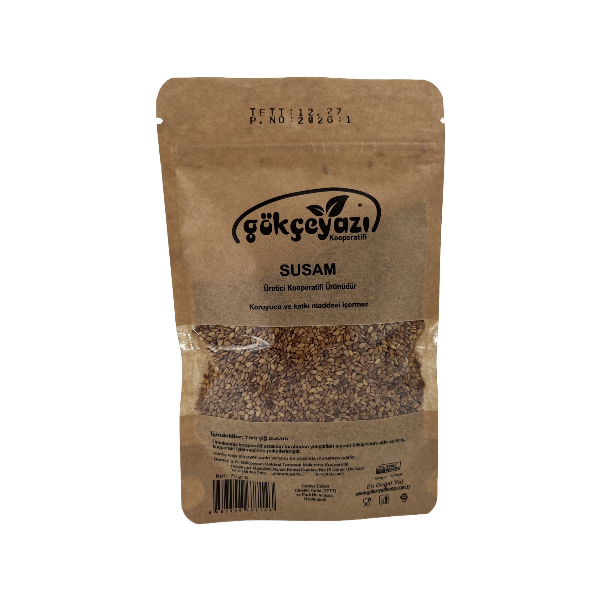 Gökçeyazı Susam 70 Gr