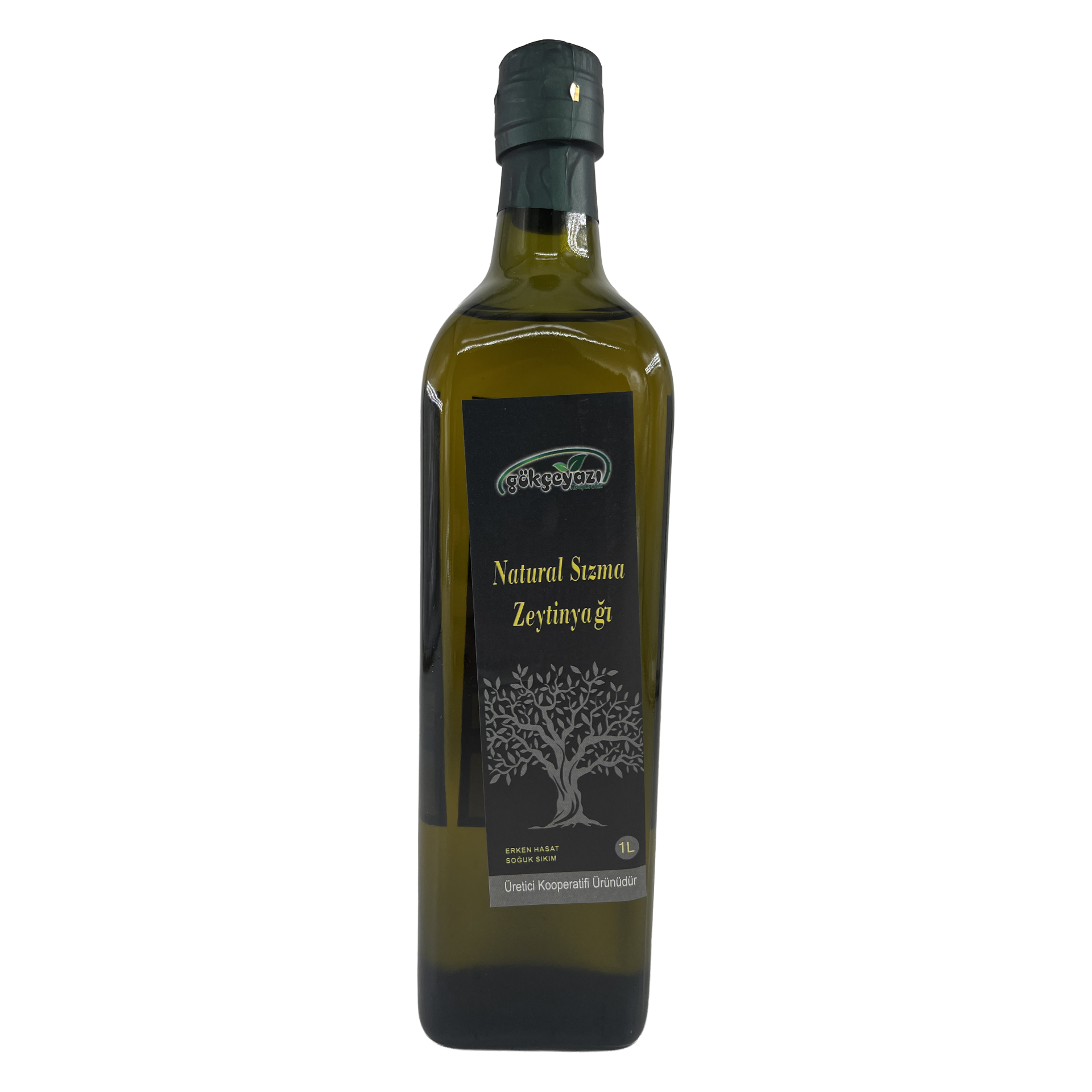 Gökçeyazı Erken Hasat Soğuk Sıkım Naturel Sızma Zeytinyağı 1 Lt