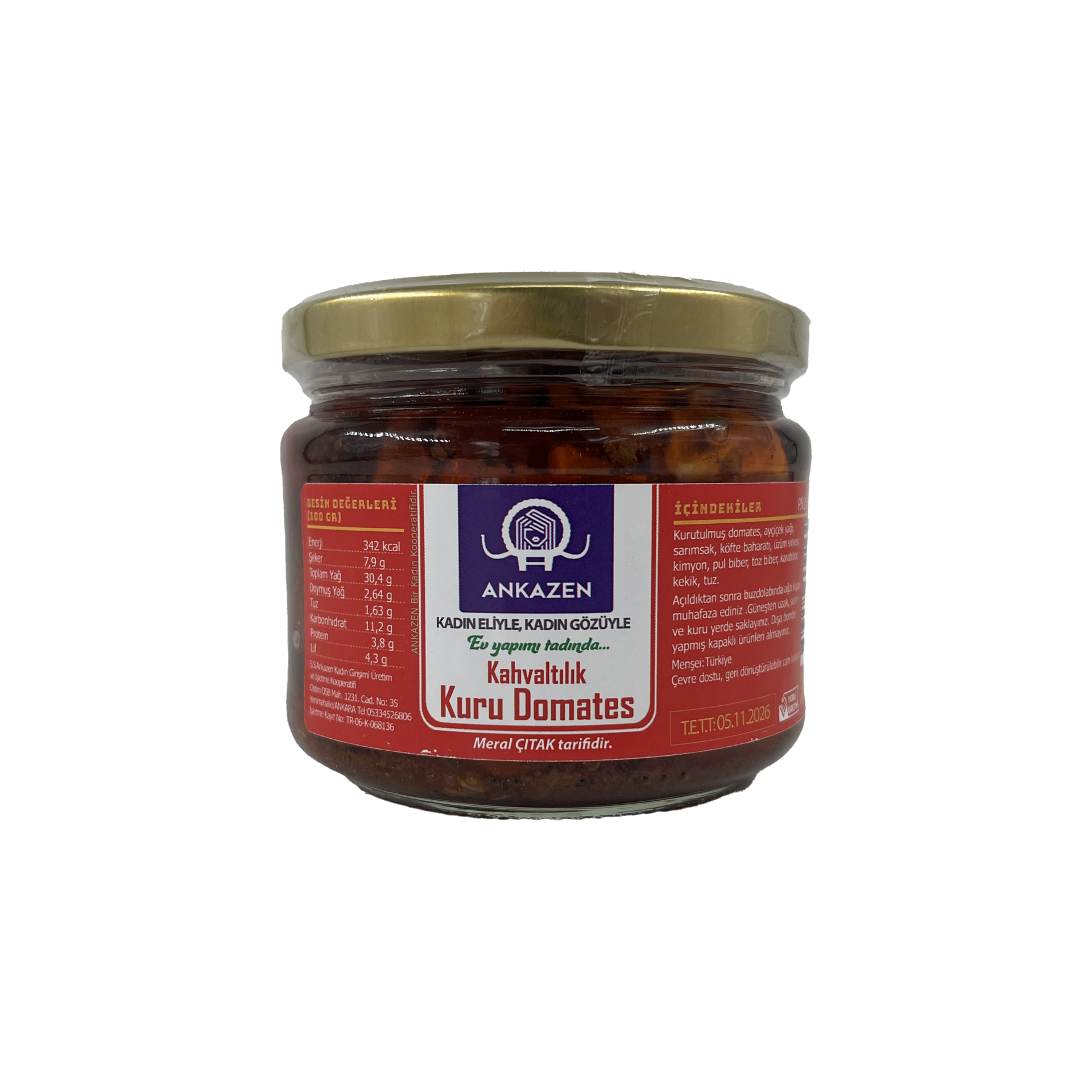 Ankazen Kahvaltılık Kuru Domates Kurusu 310 Gr