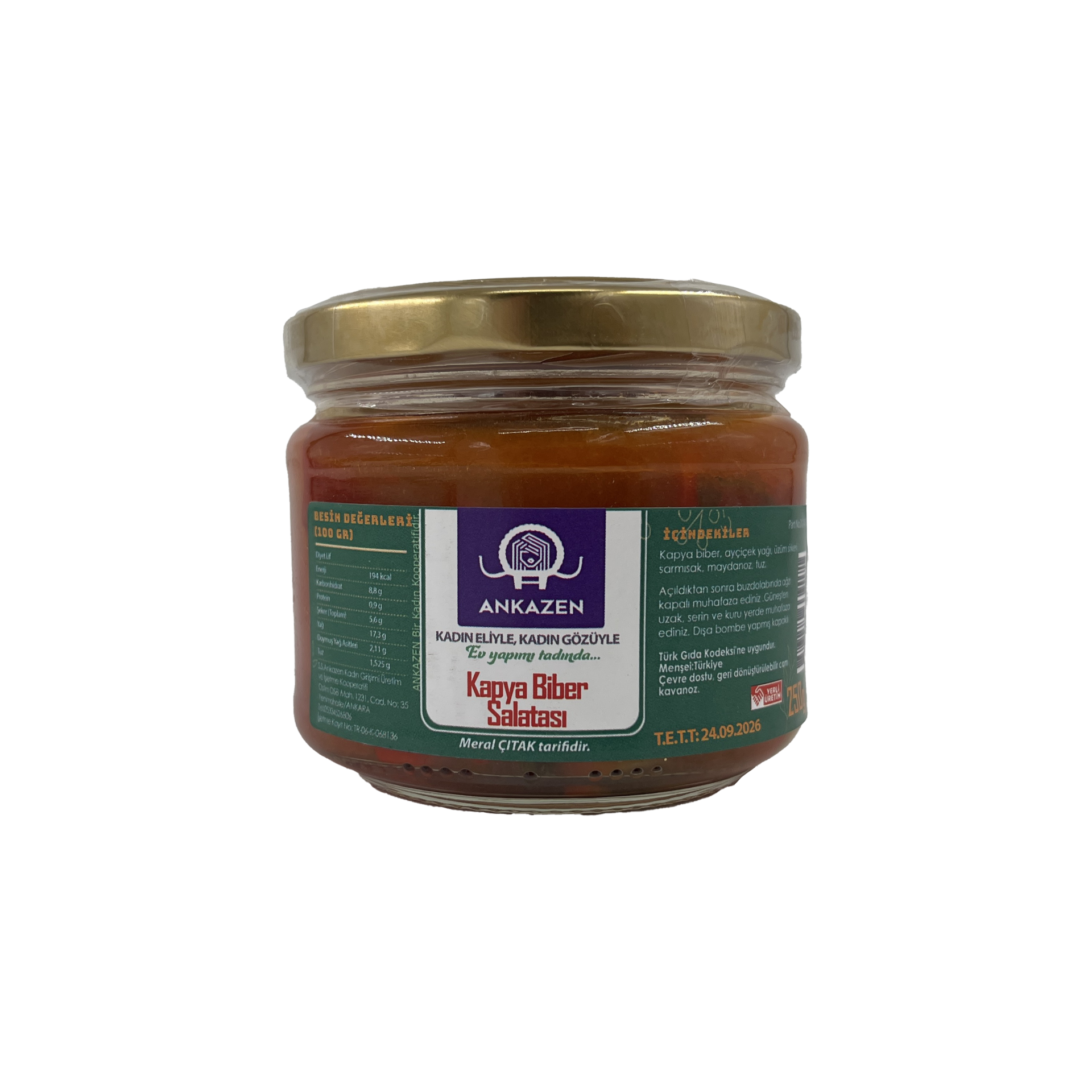 Ankazen Kapya Biber Salatası 250 Gr