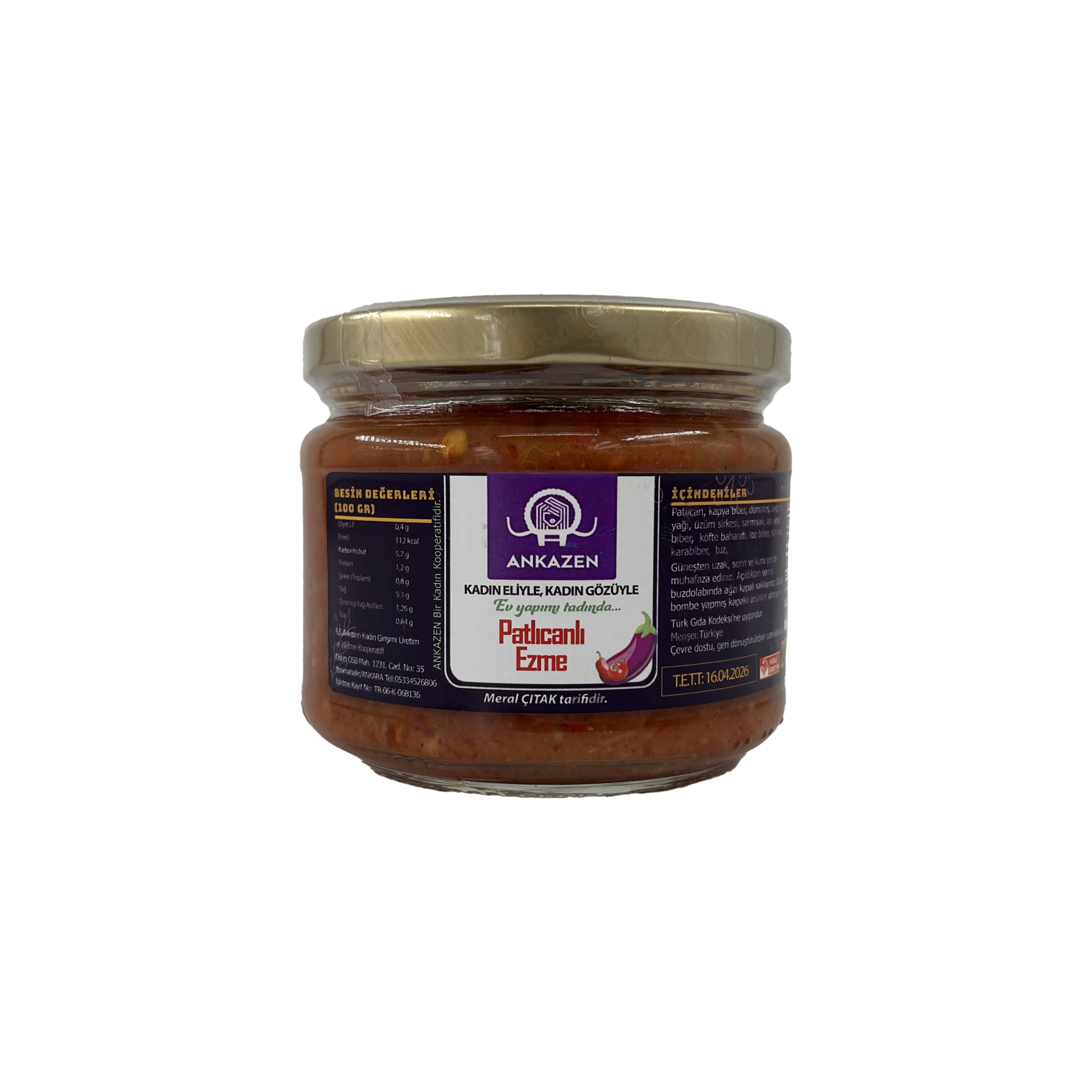 Ankazen Patlıcanlı Ezme 275 Gr