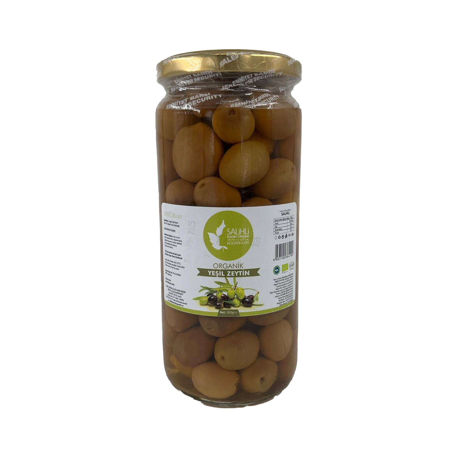 Salihli Organik Yeşil Zeytin 300 Gr